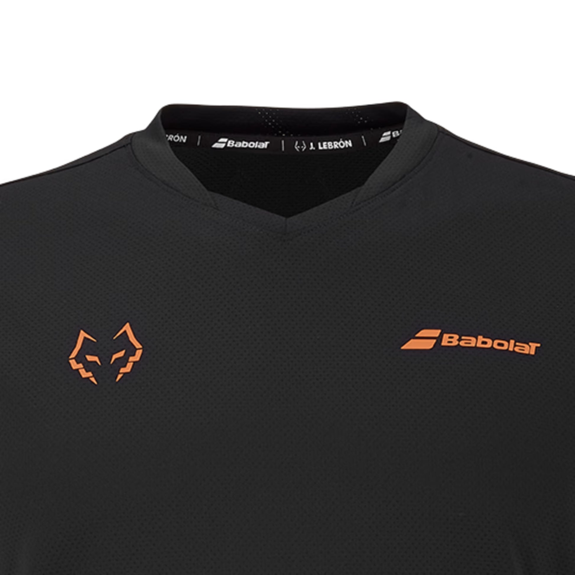 Babolat Crew Neck Tee Lebron - Black - Front Zoom