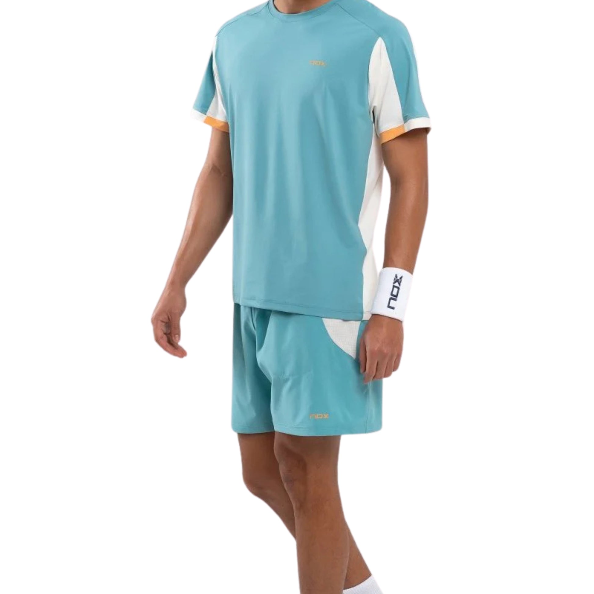 NOX Men's Pro Turquoise Shorts - Full Front