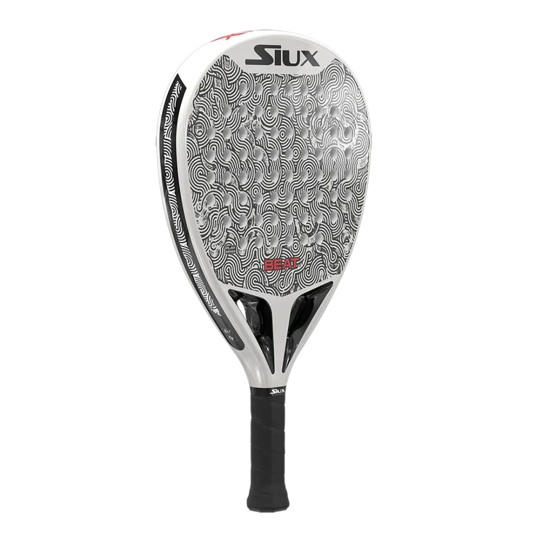 Siux Beat Hybrid Padel Racket - White - Left Side