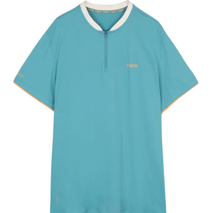 NOX Men's PRO Turquoise Polo Shirt - Front