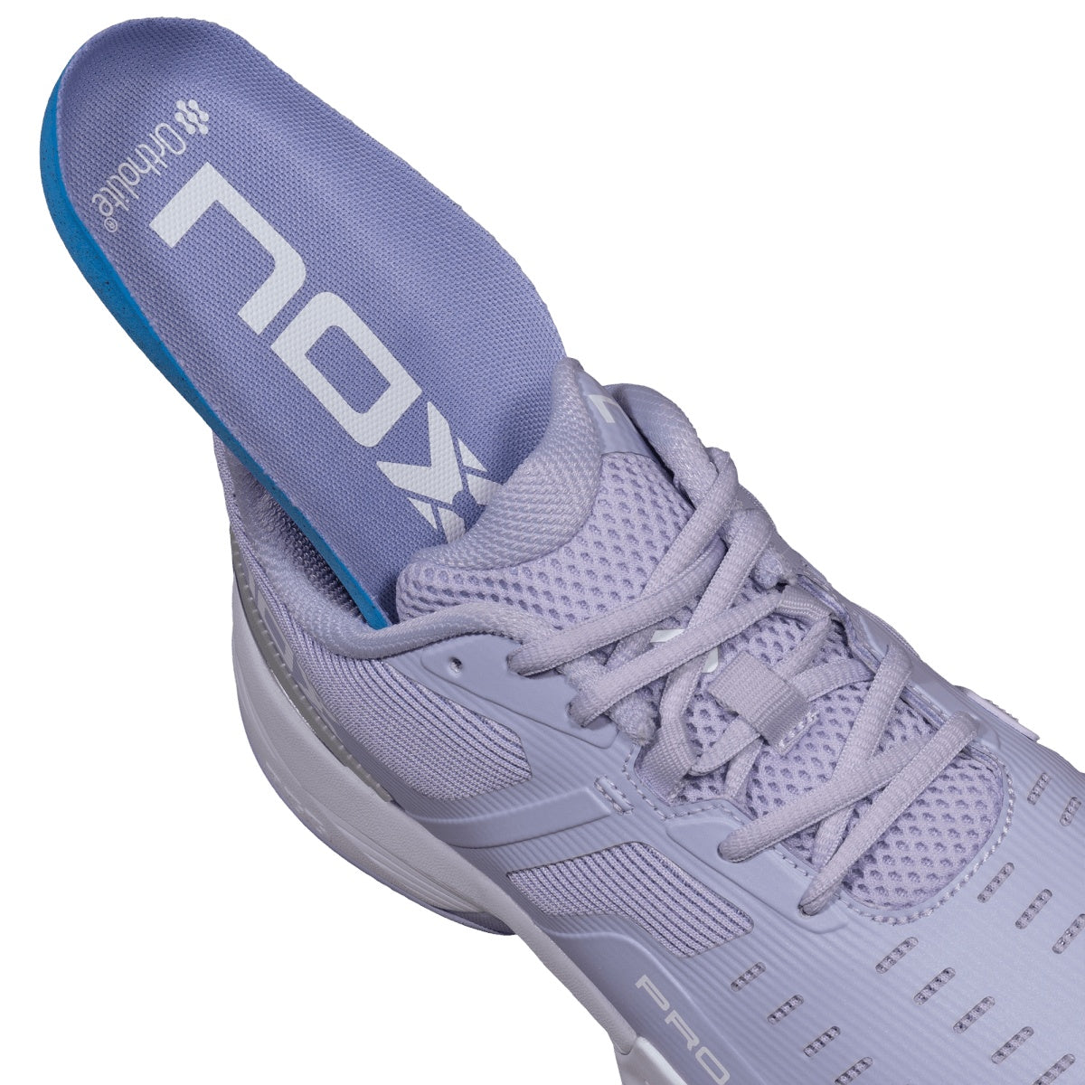 NOX AT10 Pro - Purple/White Padel Shoes - Profile