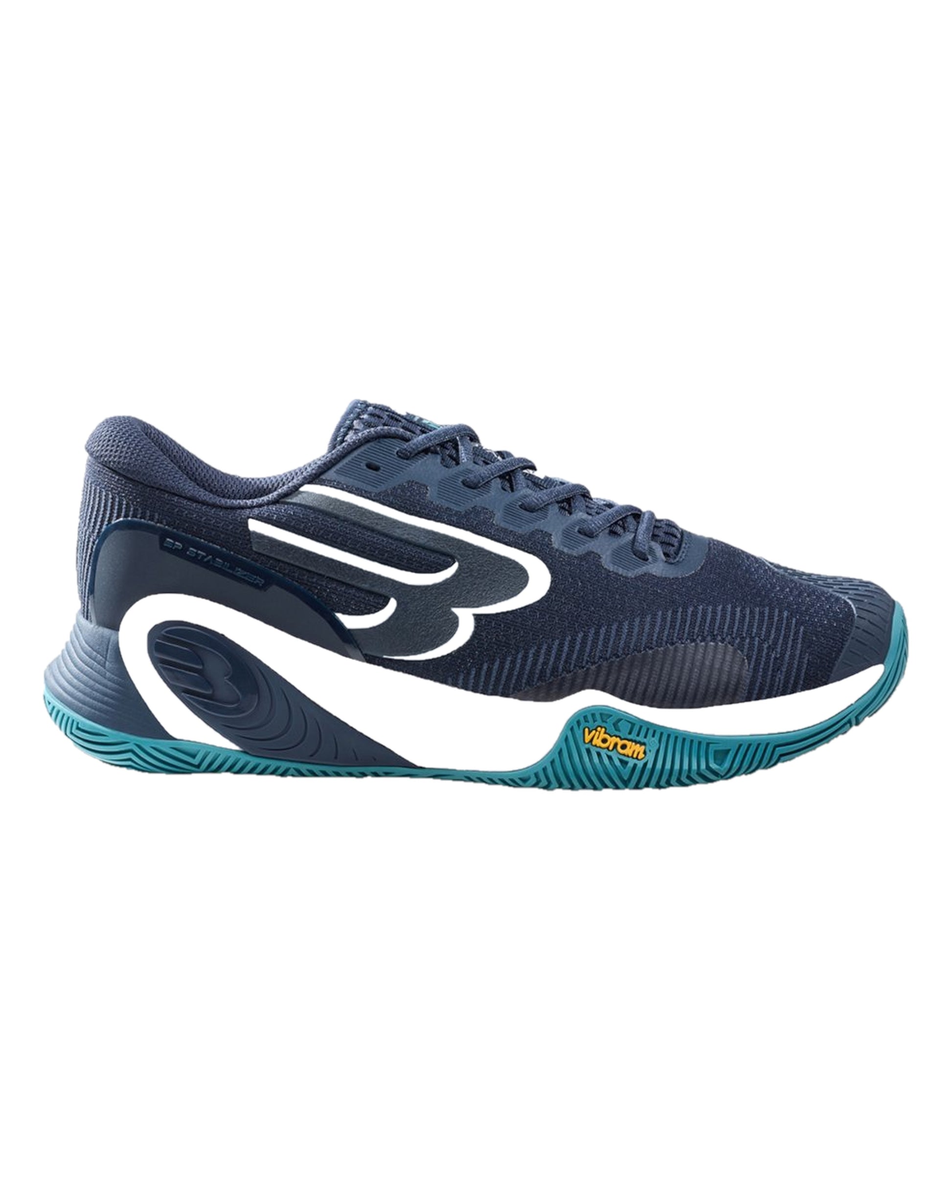 Bullpadel Hack Vibram 26V Padel Shoes - Navy Blue - Side