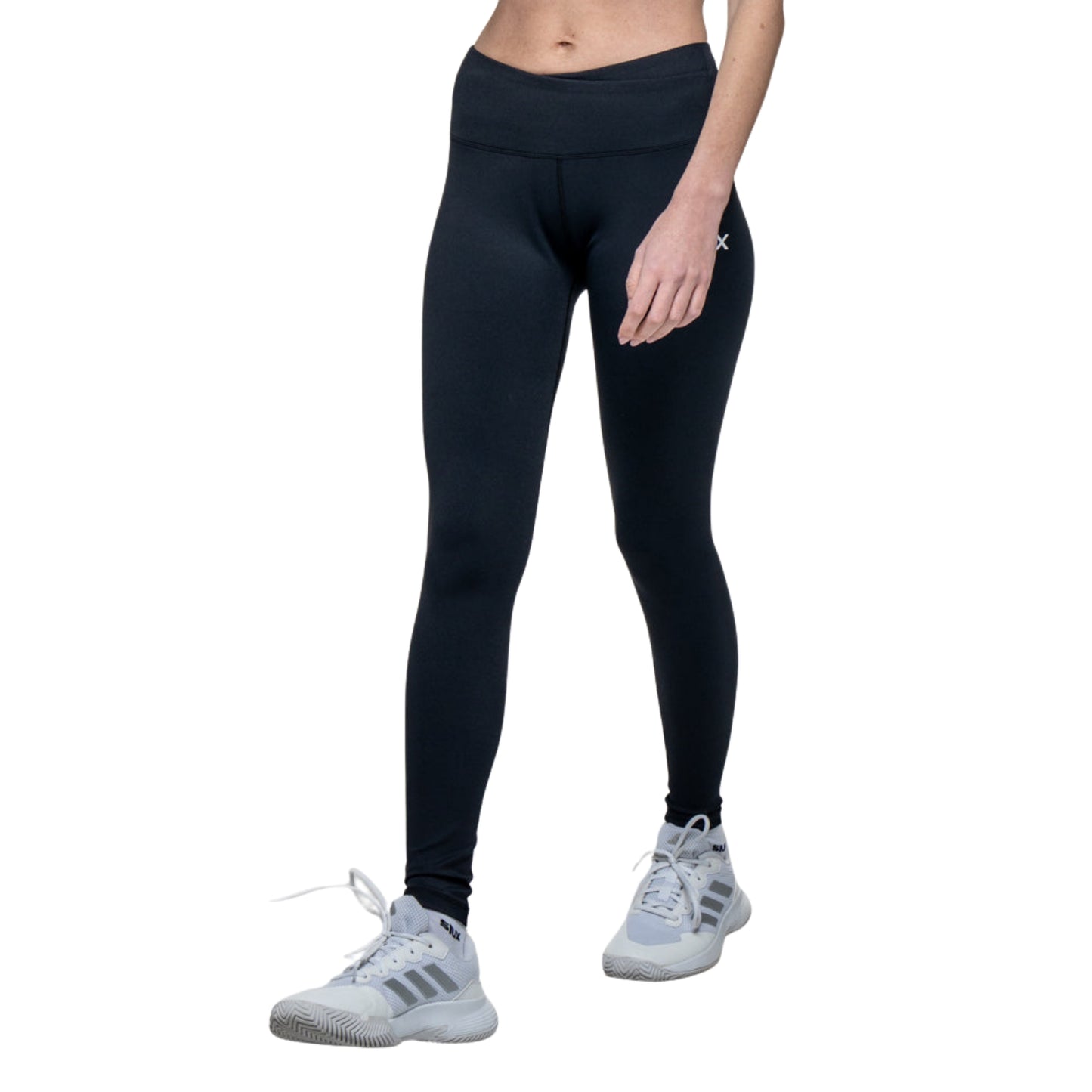 Siux Basic 26 Women's Padel Leggings - Black - Front Three-Quarter View