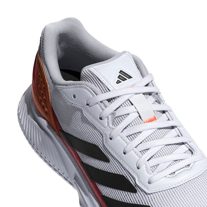 Adidas Courtquick Padel Shoes - White/Lucid Orange - inside