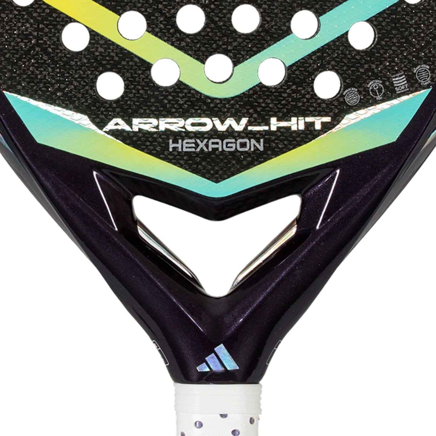 Adidas Arrow HIT Carbon Hexagon Cup Padel Racket - Heart