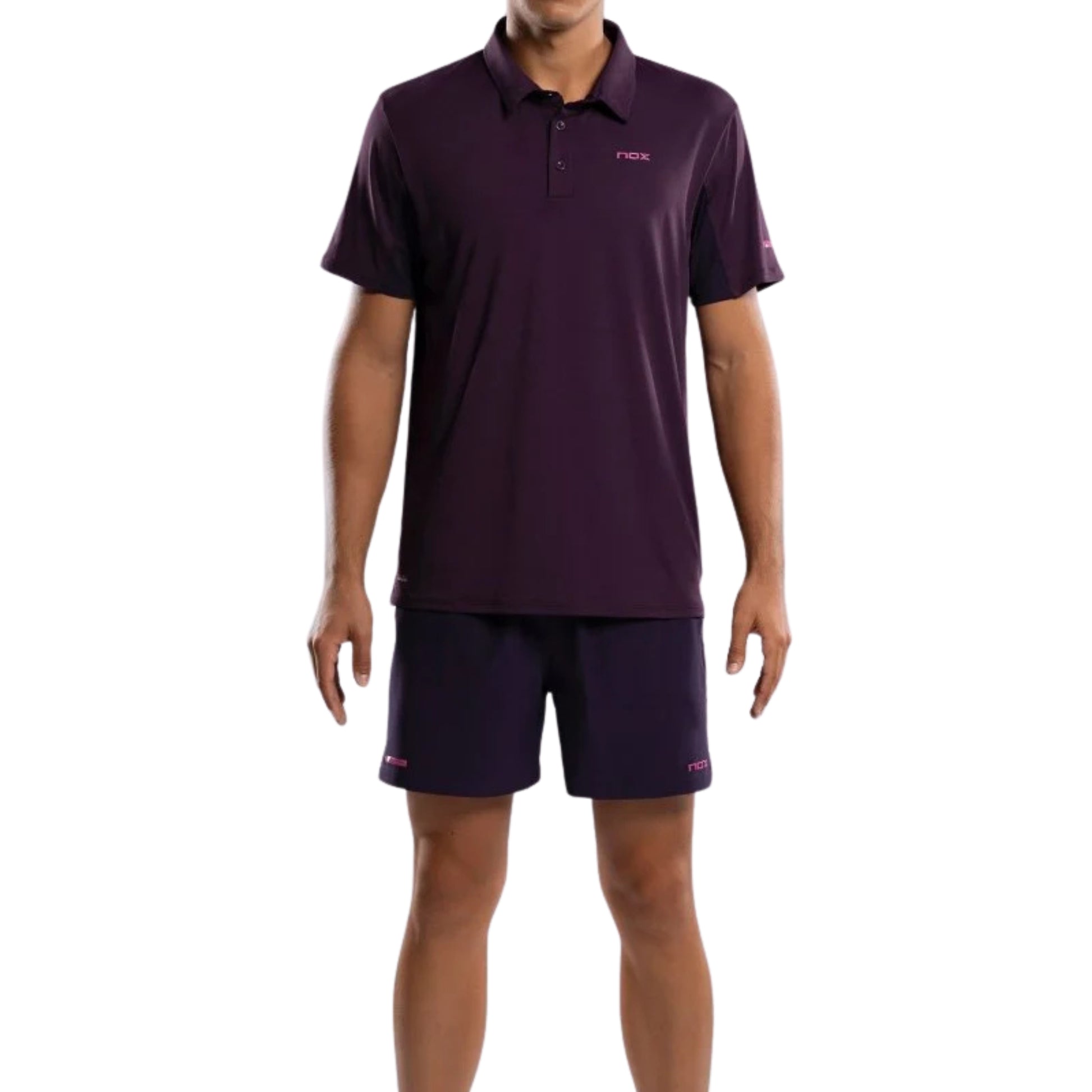 Nox Men's Pro Deep Purple Polo T-Shirt - Front Full