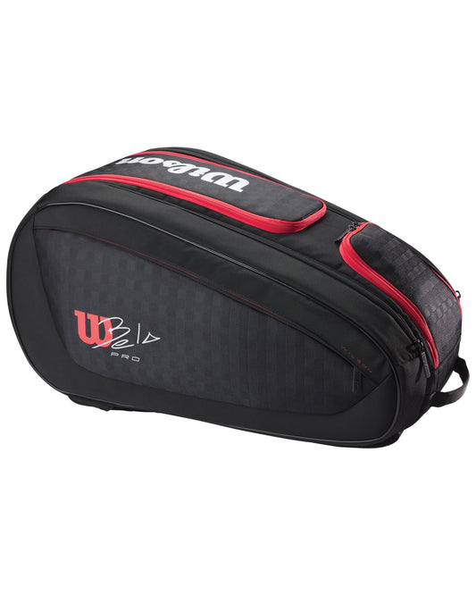 Wilson Bela Super Tour Padel Bag - Black/Red - Hero Front
