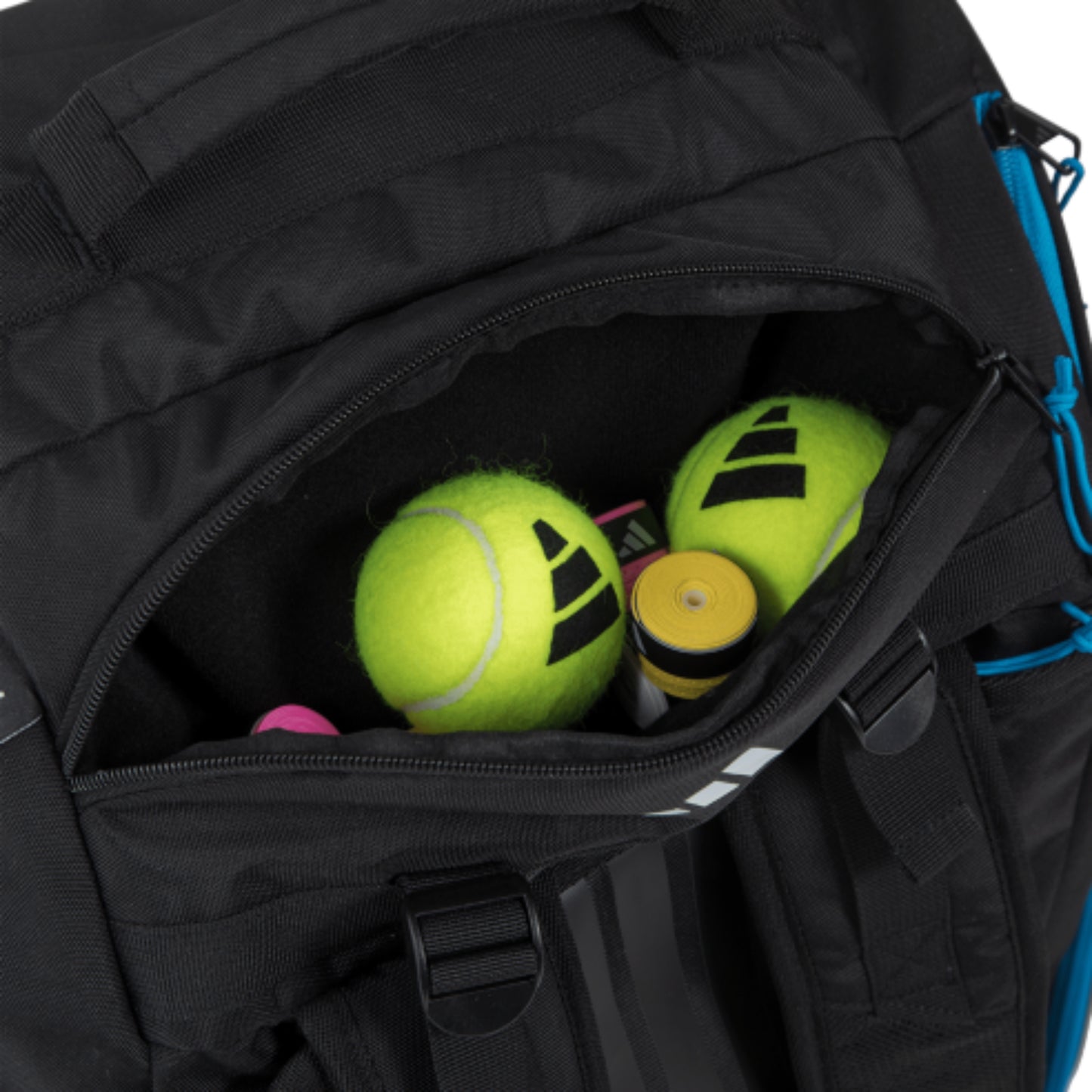 Adidas Pro Tour 3.4 Racket Bag - Black - Balls