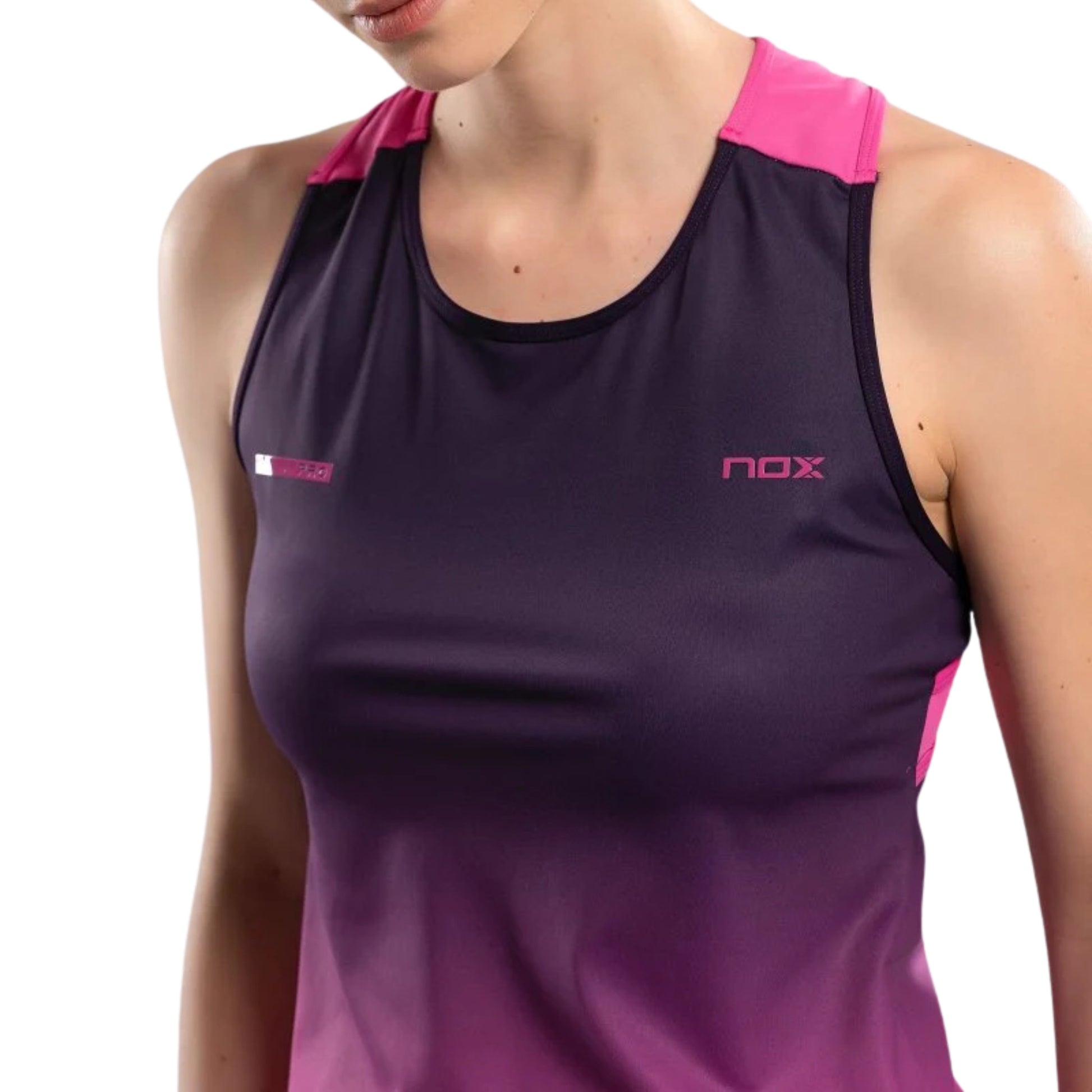 NOX Women's Pro Blackberry Rose Tank Top - Zoom Logo