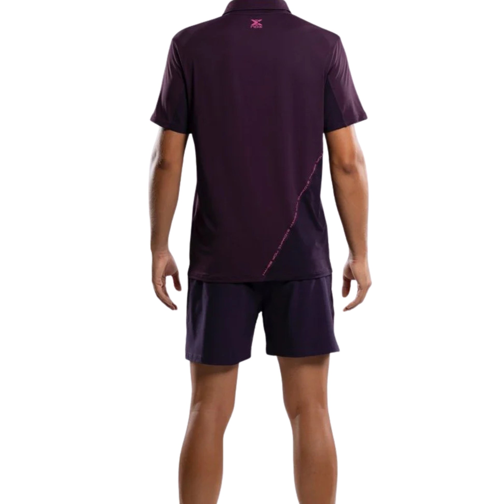 Nox Men's Pro Deep Purple Polo T-Shirt - Back Full