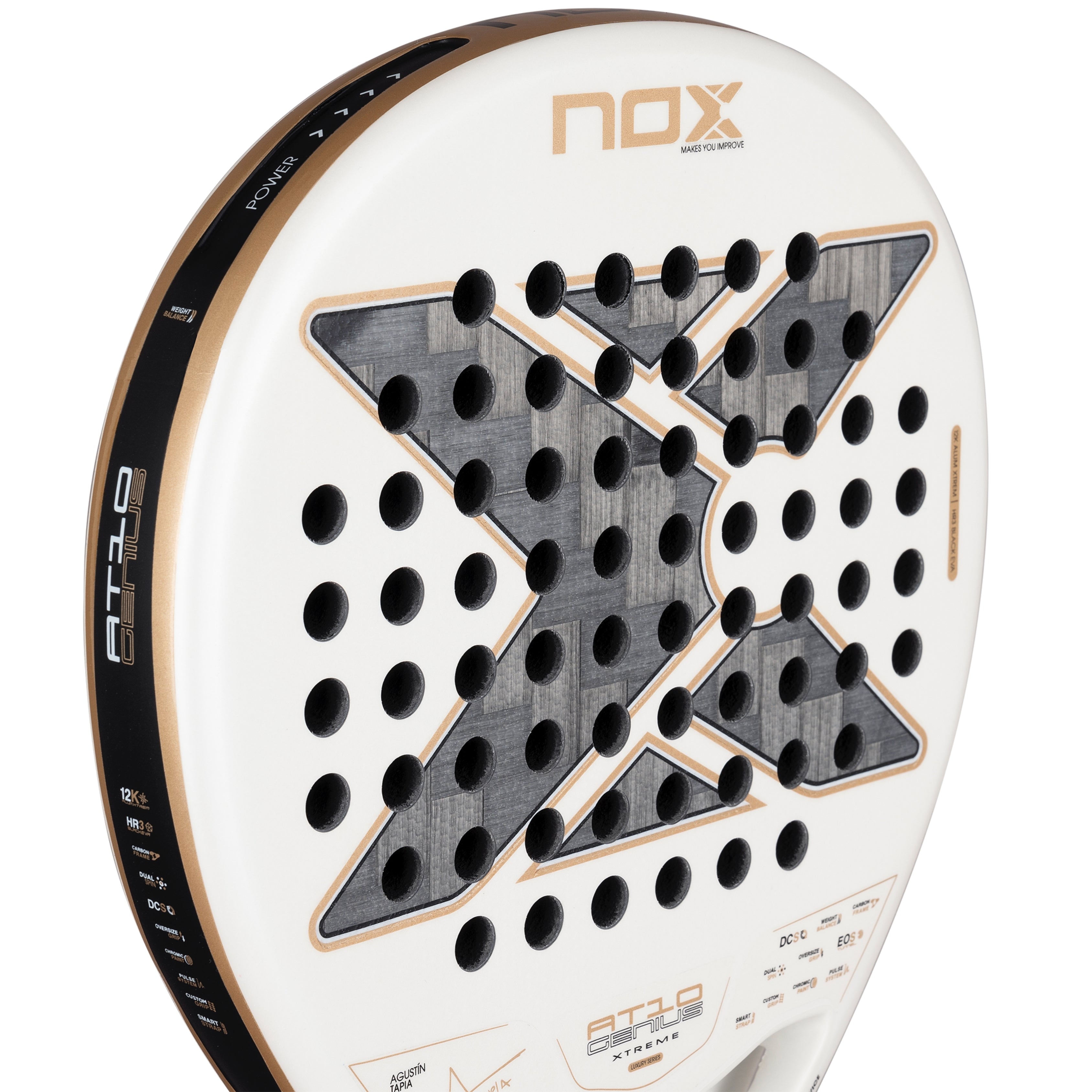NOX AT10 Genius 12K Alum XTREM 2026 Padel Racket by Agustín Tapia