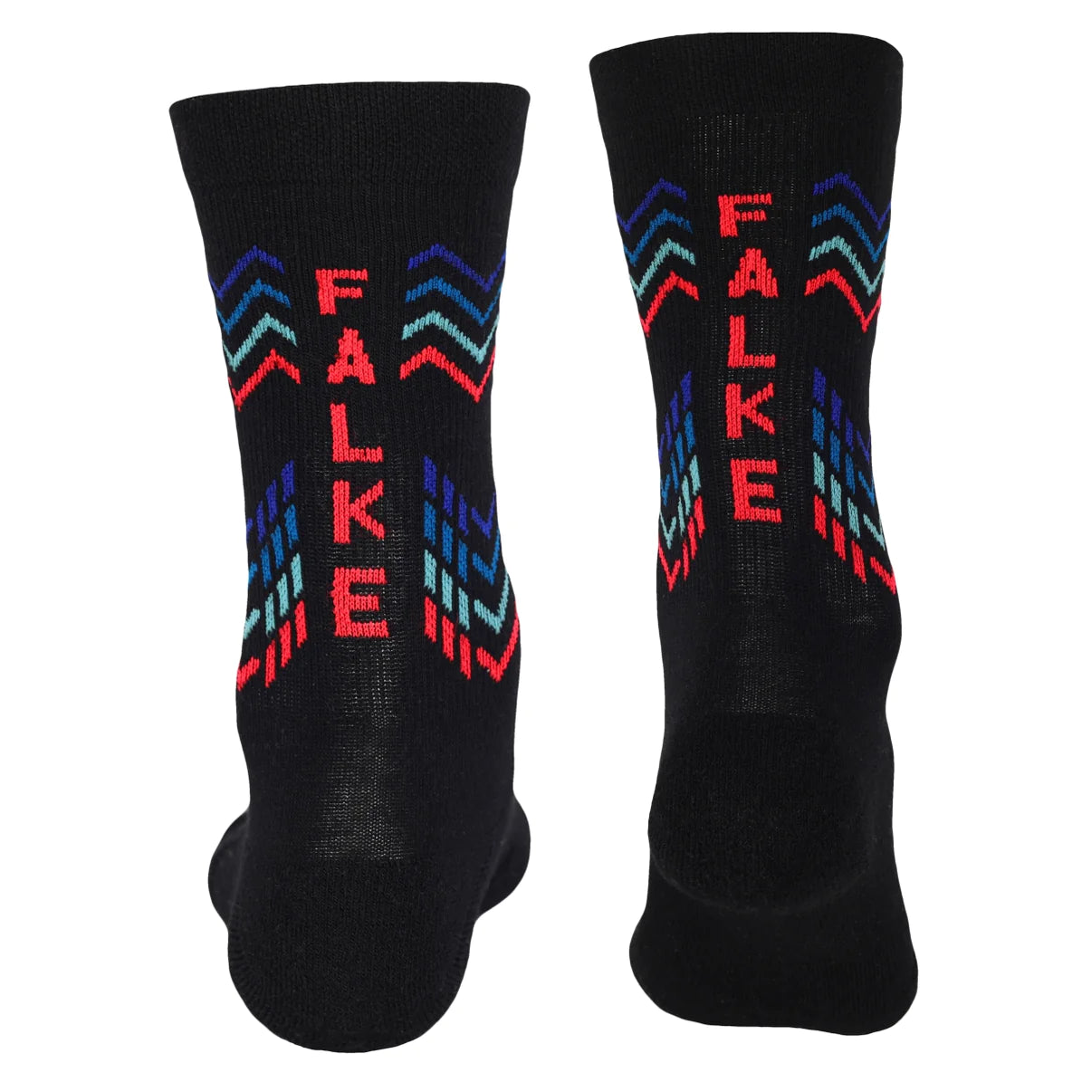 Falke Limited Edition Zig Zag Socks - Black/Blue-Back