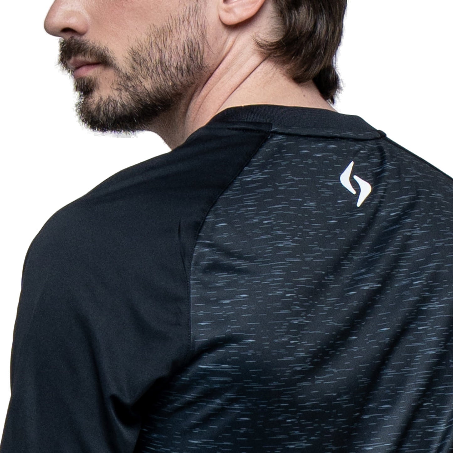 Siux Club 26 Men's Padel T-Shirt - Black - Upper Back Detail