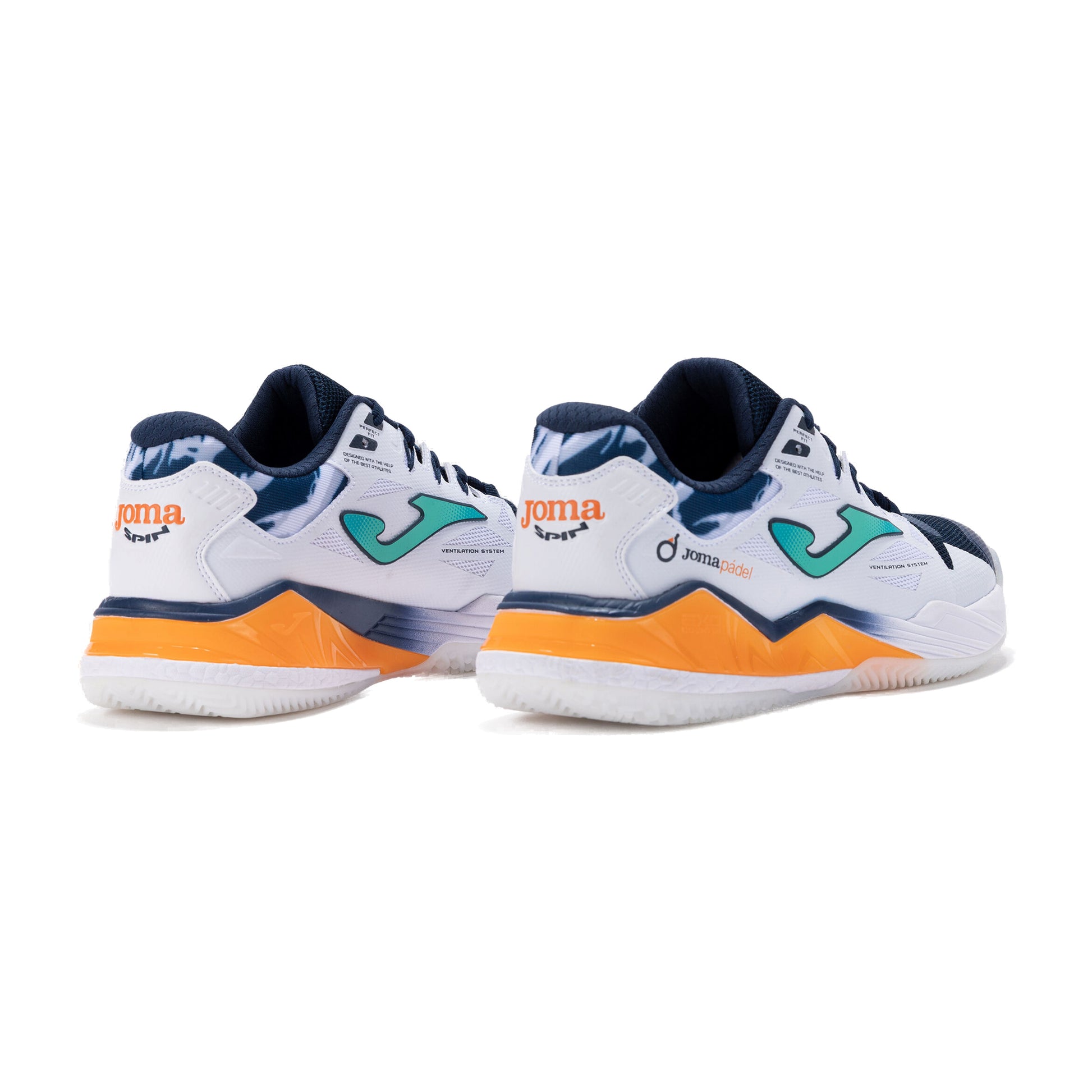 Joma Spin Men 2632 Padel Shoes - White - Back