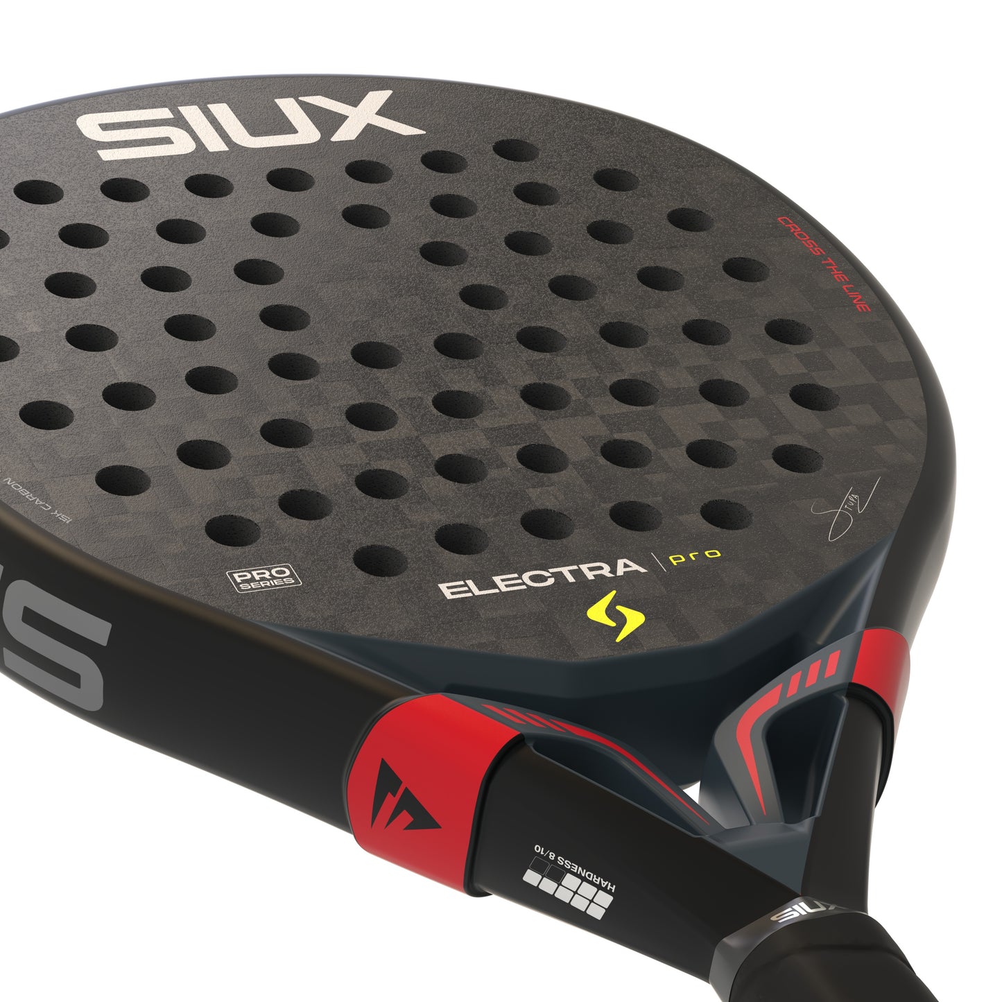 Siux Electra Pro 2026 Padel Racket - Shadow Red - Top