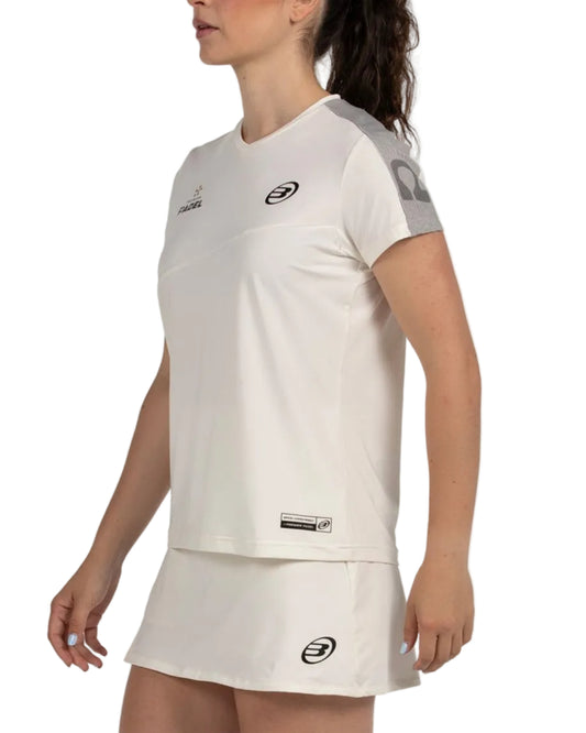 Bullpadel Pampan T-Shirt Women - Ecru - Front