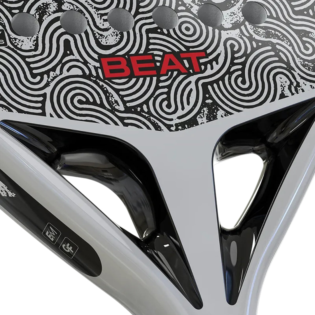 Siux Beat Hybrid Padel Racket - White - Heart