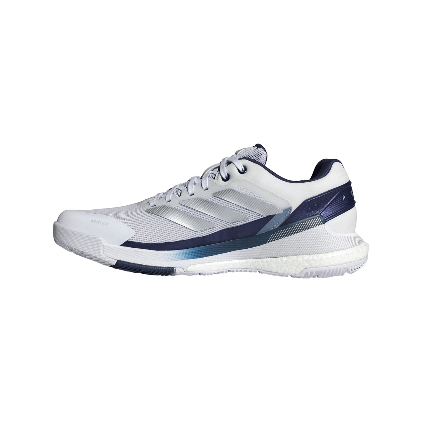 Adidas CrazyQuick Boost Padel Shoes Men - White/Silver - Medial