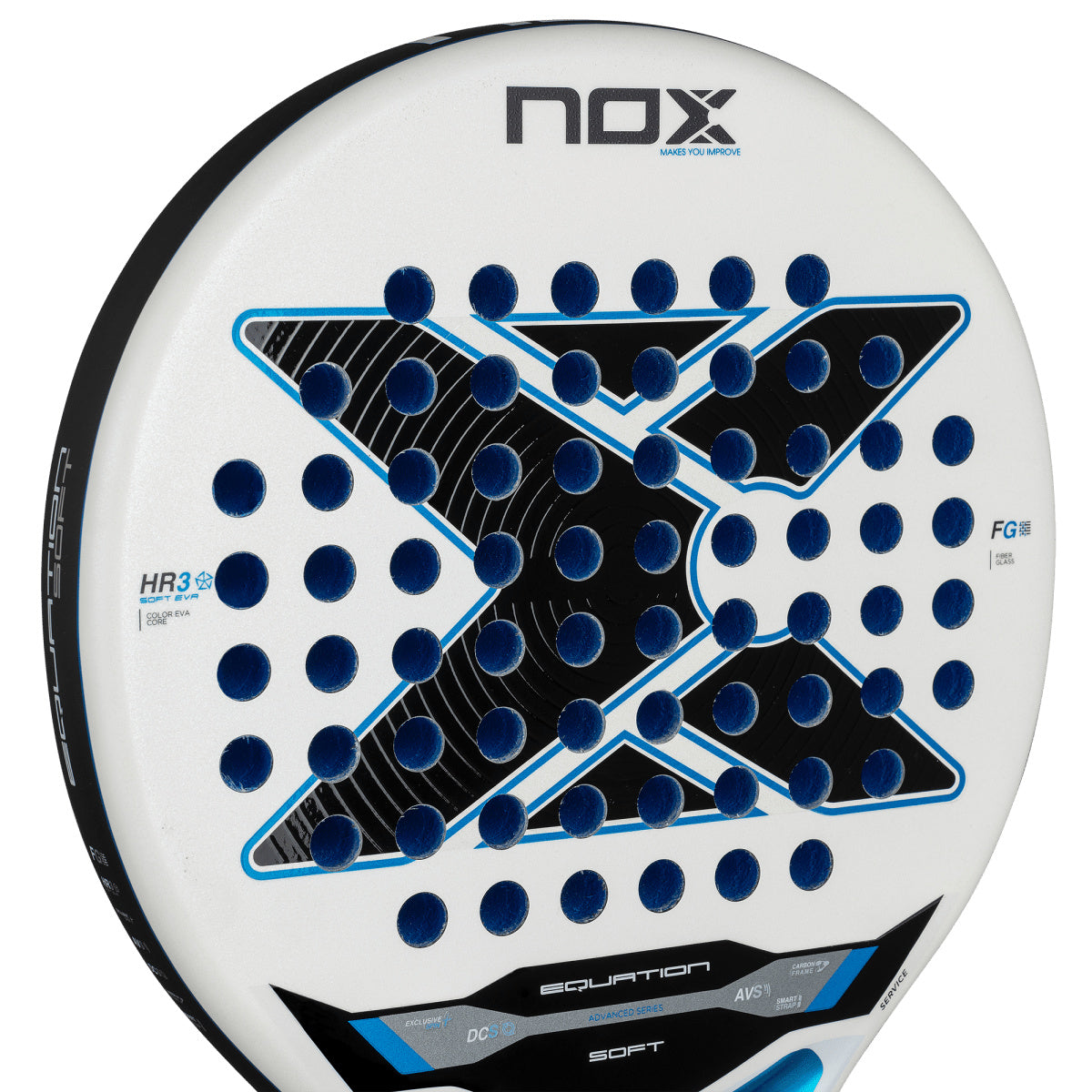 NOX Equation Advanced Soft 2026 Padel Racket - Surface Close-Up