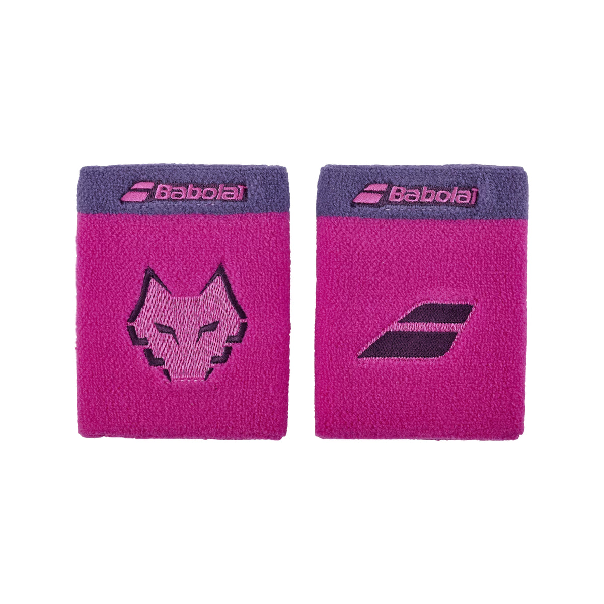 Babolat Lebrón Terry Jumbo Wristband Pair - Light Violet- Front pair