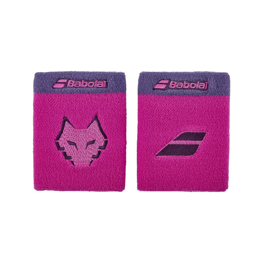 Babolat Lebrón Terry Jumbo Wristband Pair - Light Violet- Front pair