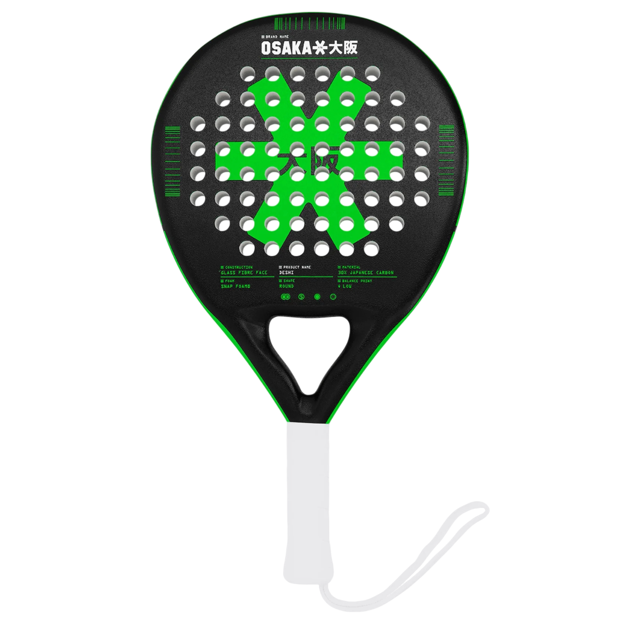 Osaka Rackets Osaka Deshi 2025 Padel Racket - Iconic Black | PadelZone