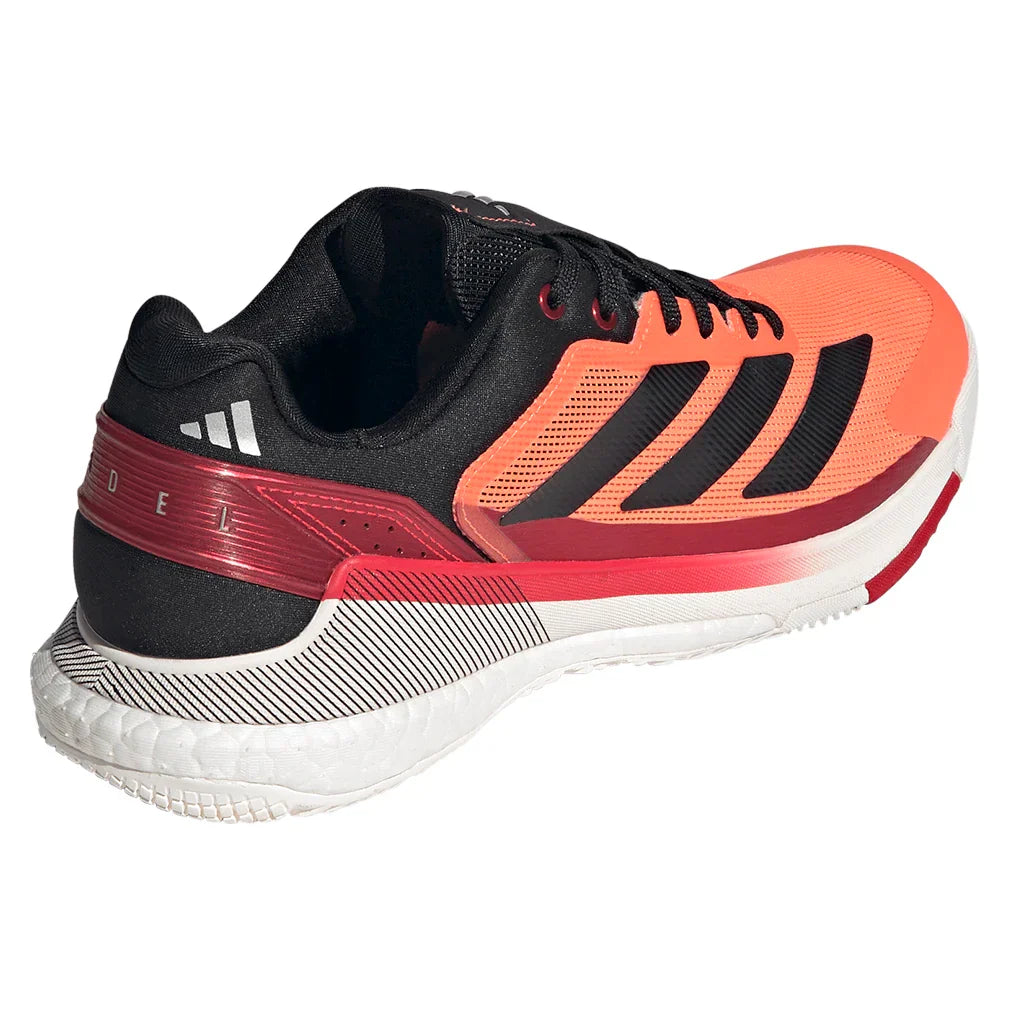 Adidas Crazyquick Boost Padel Shoes - Orange/Black - heel side