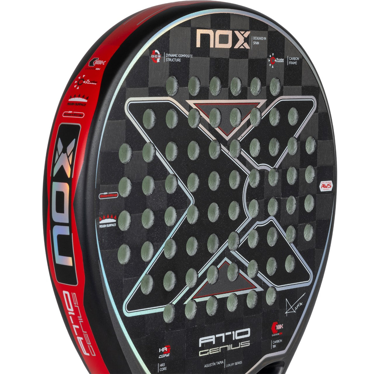 Nox At10 Racket NOX AT10 Genius 18K Padel Racket – PadelZone