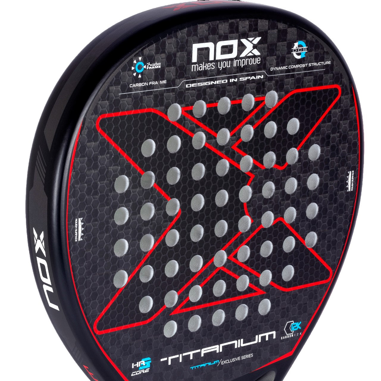 NOX Luxury Titanium Exclusive Padel Racket-Face
