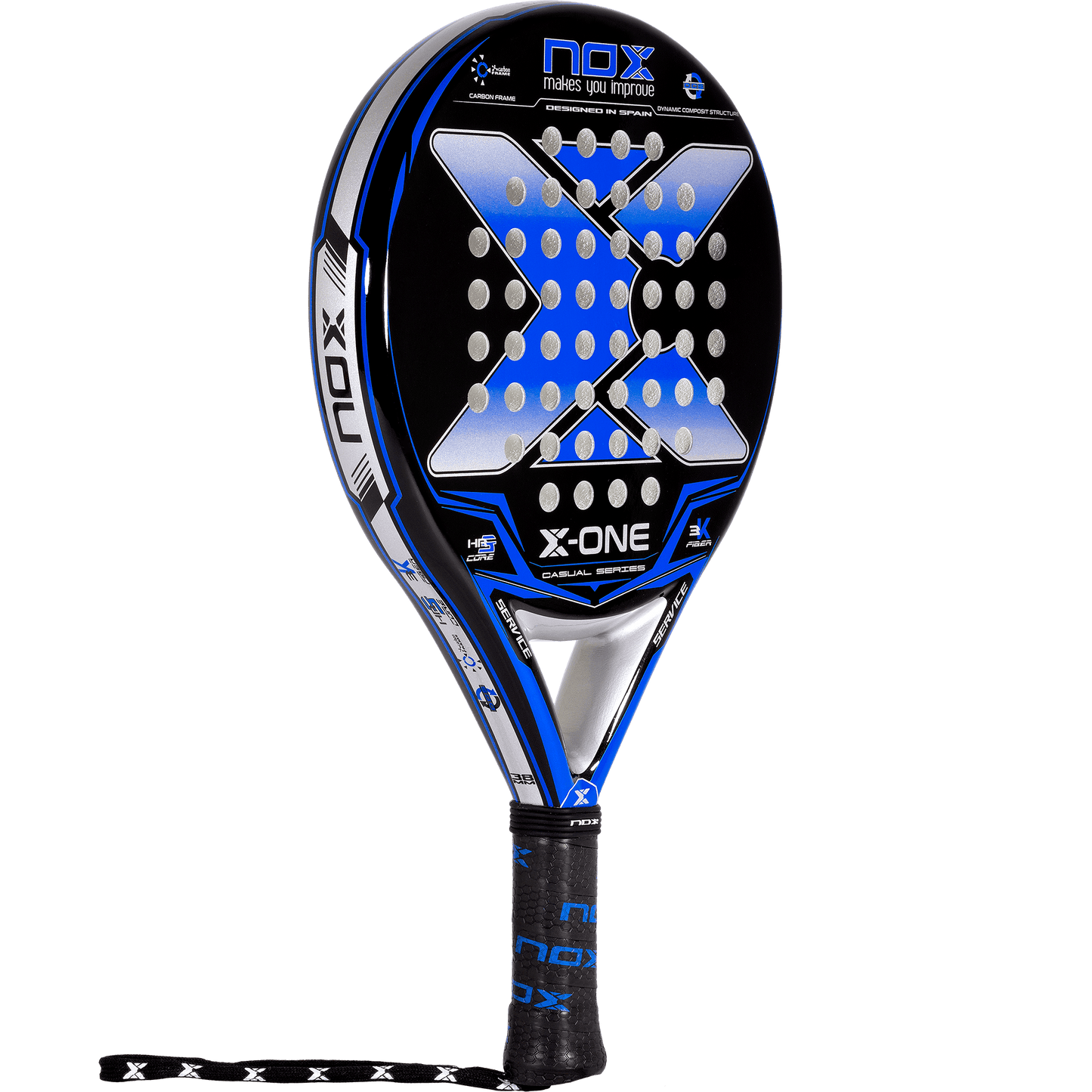 Nox X-One Blue Padel Racket-Right