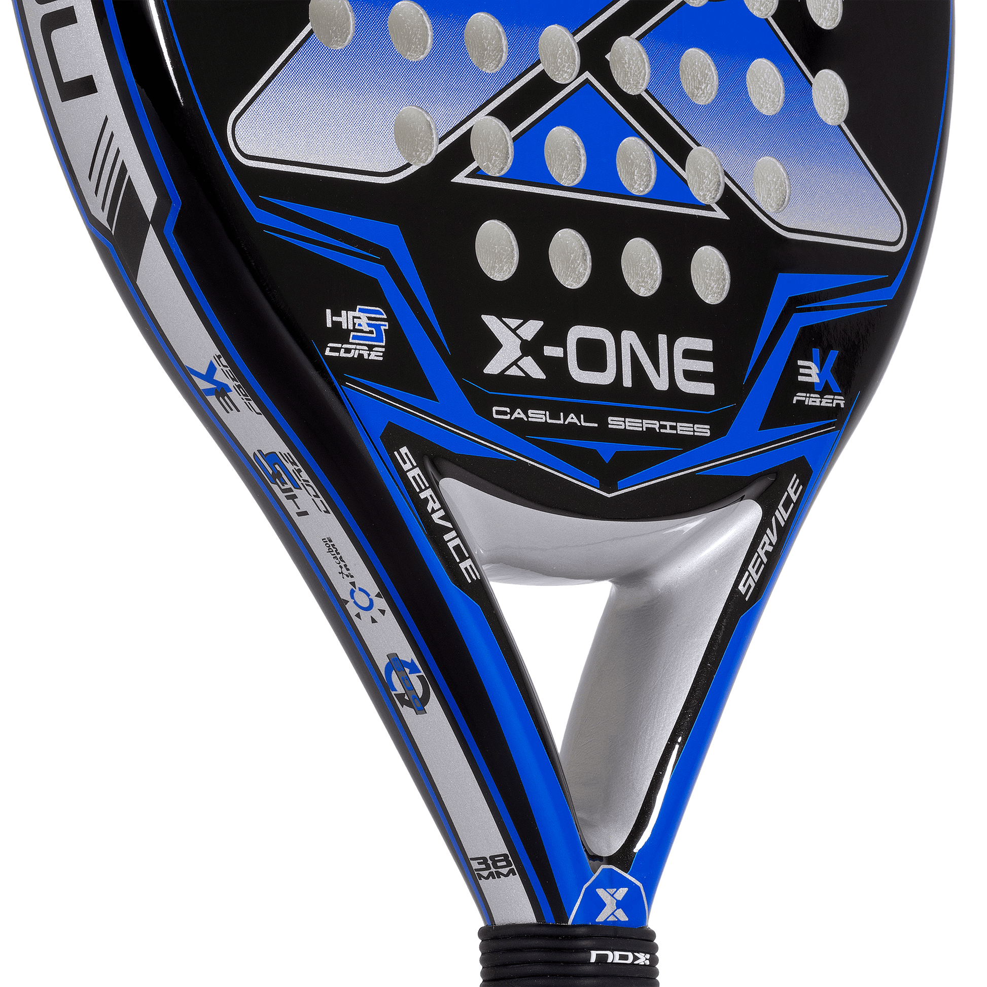 Nox X-One Blue Padel Racket-heart