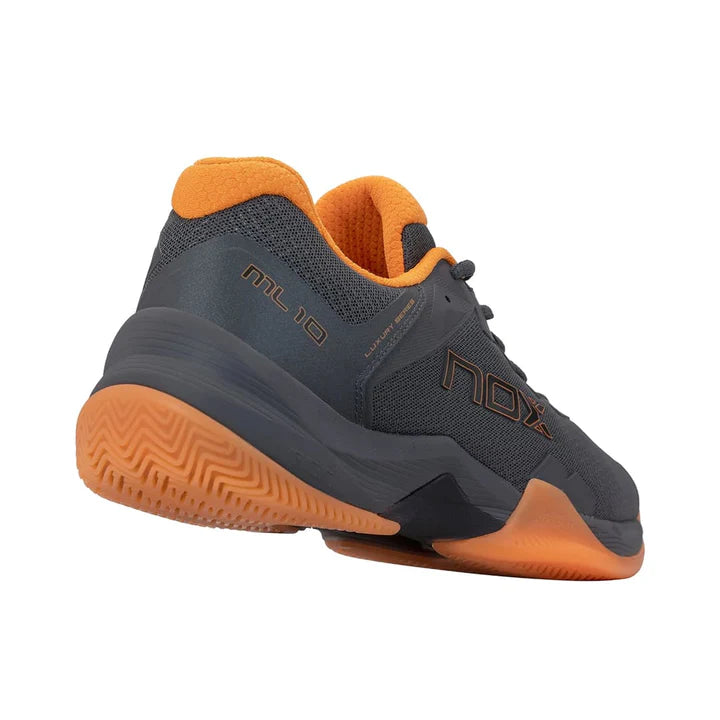 Nox ML10 Hexa Padel Shoes - Grey/Orange - Heel