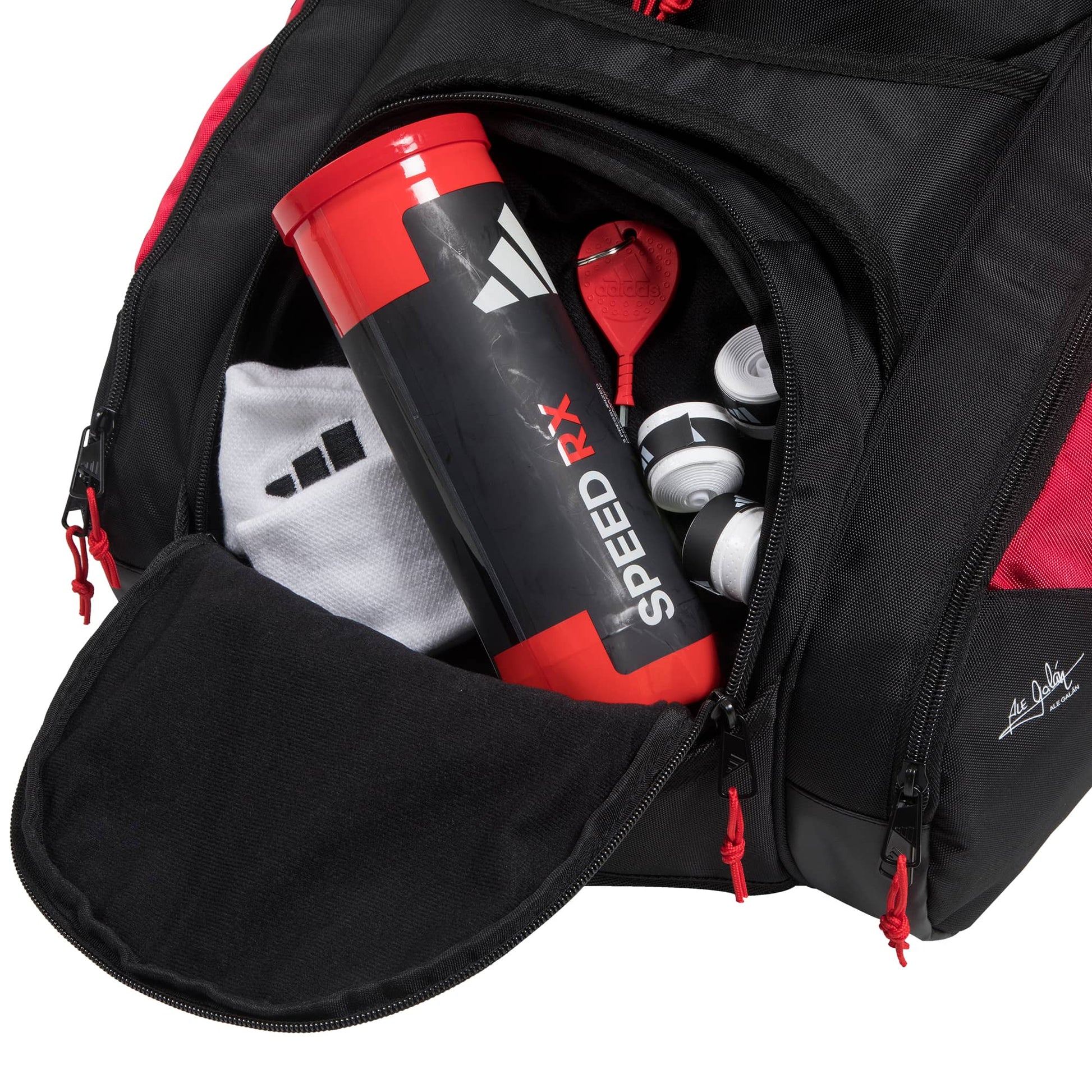 Adidas Multigame Racket Bag 3.3 - Red - Balls