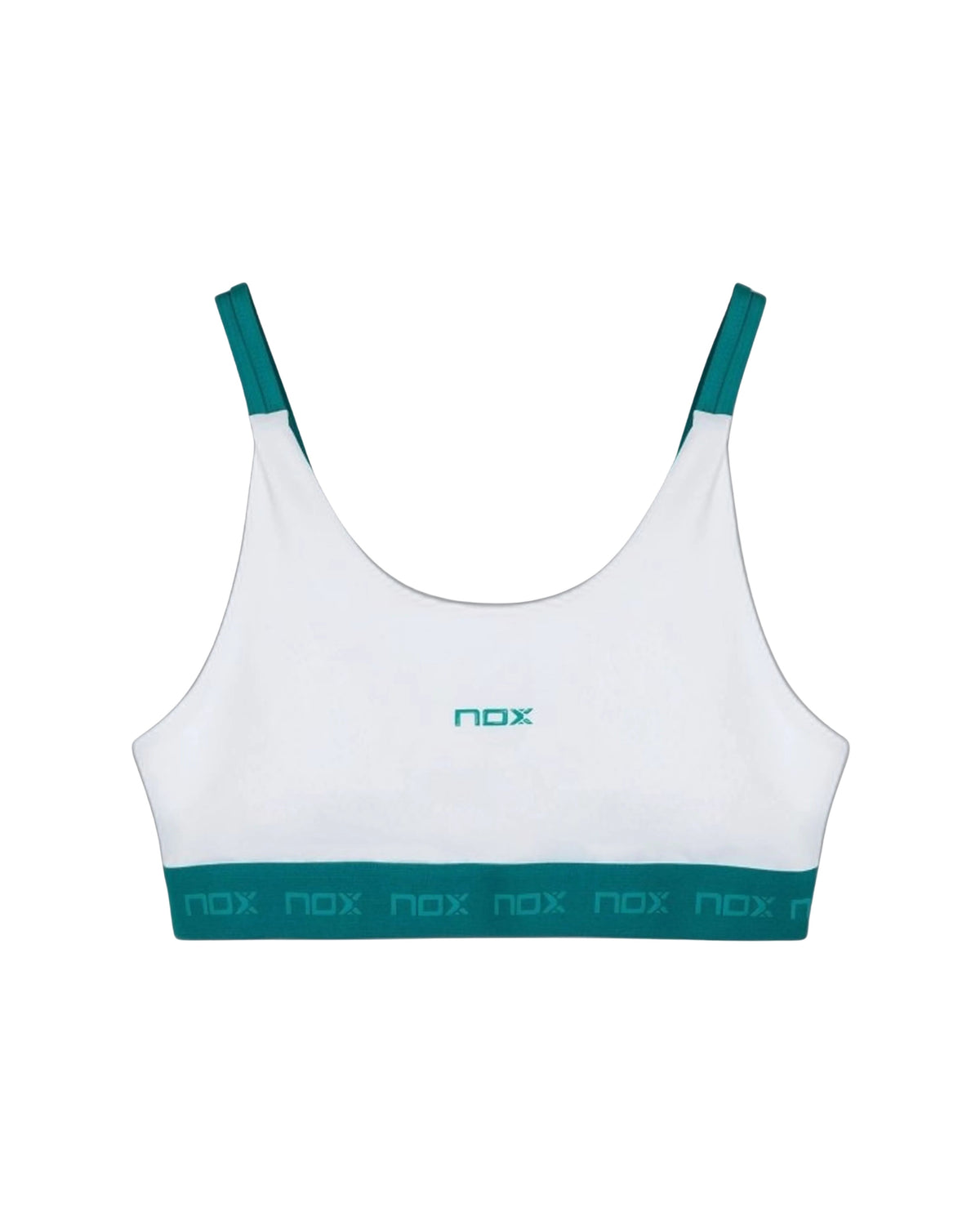 NOX Women's Pro Sports Bra - White/Ivy Green – product front