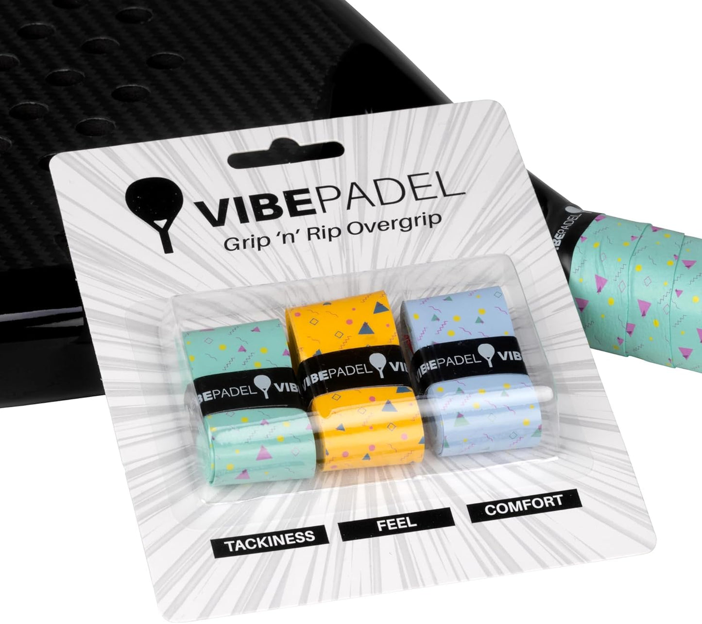 Vibe Padel Grip 'n' Rip Overgrips