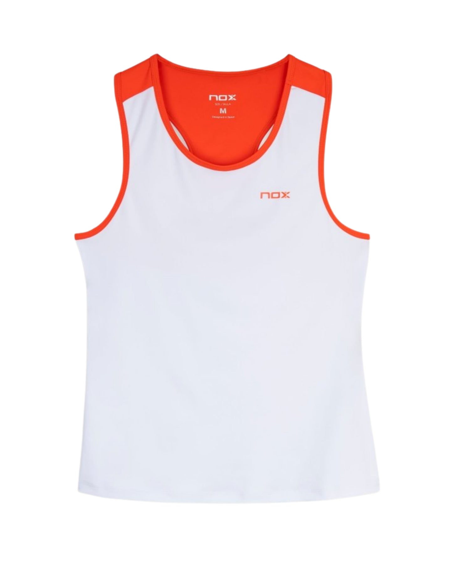Nox Team Tank Top White/Red - Front