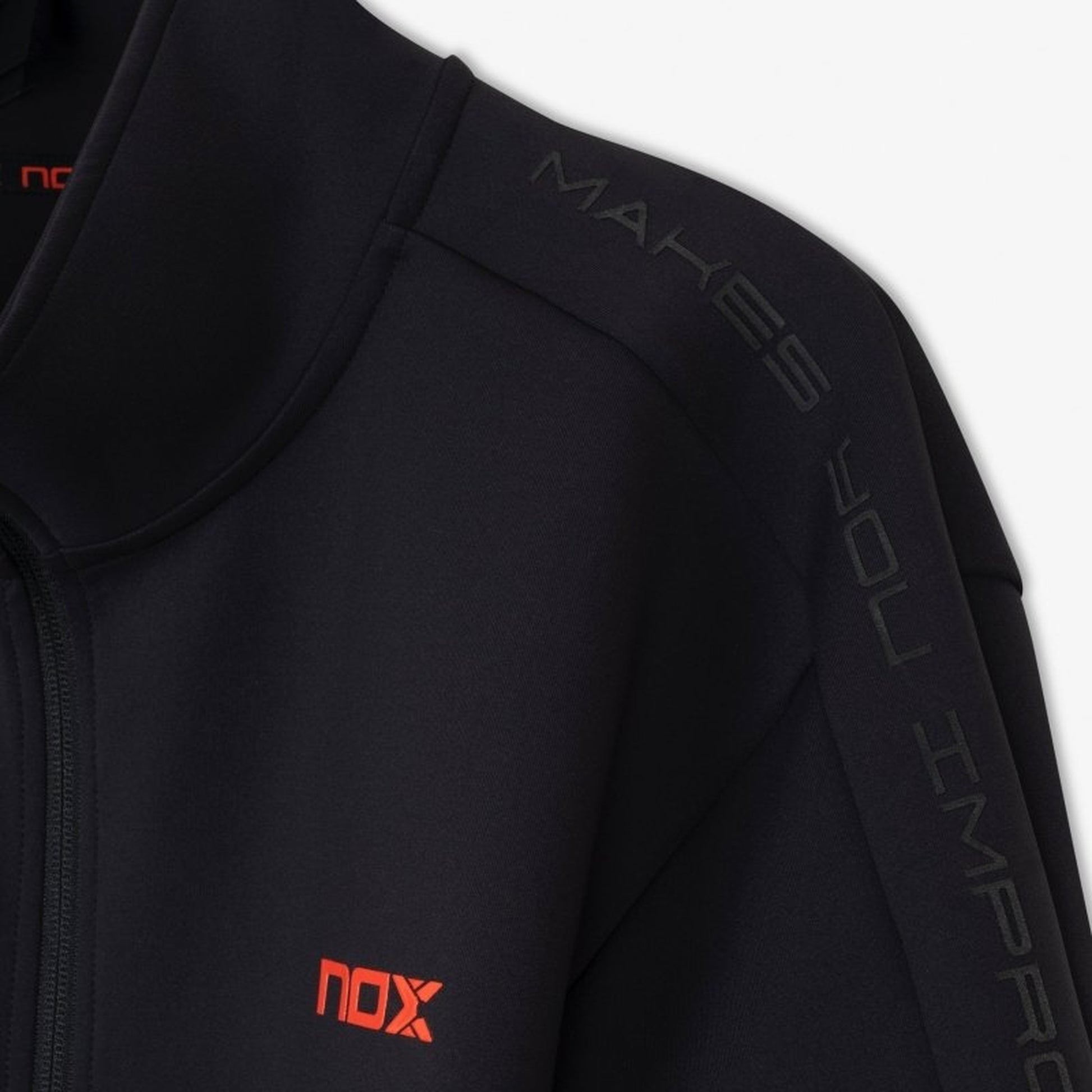 NOX Men's Team Jacket - Black - shoulder detail