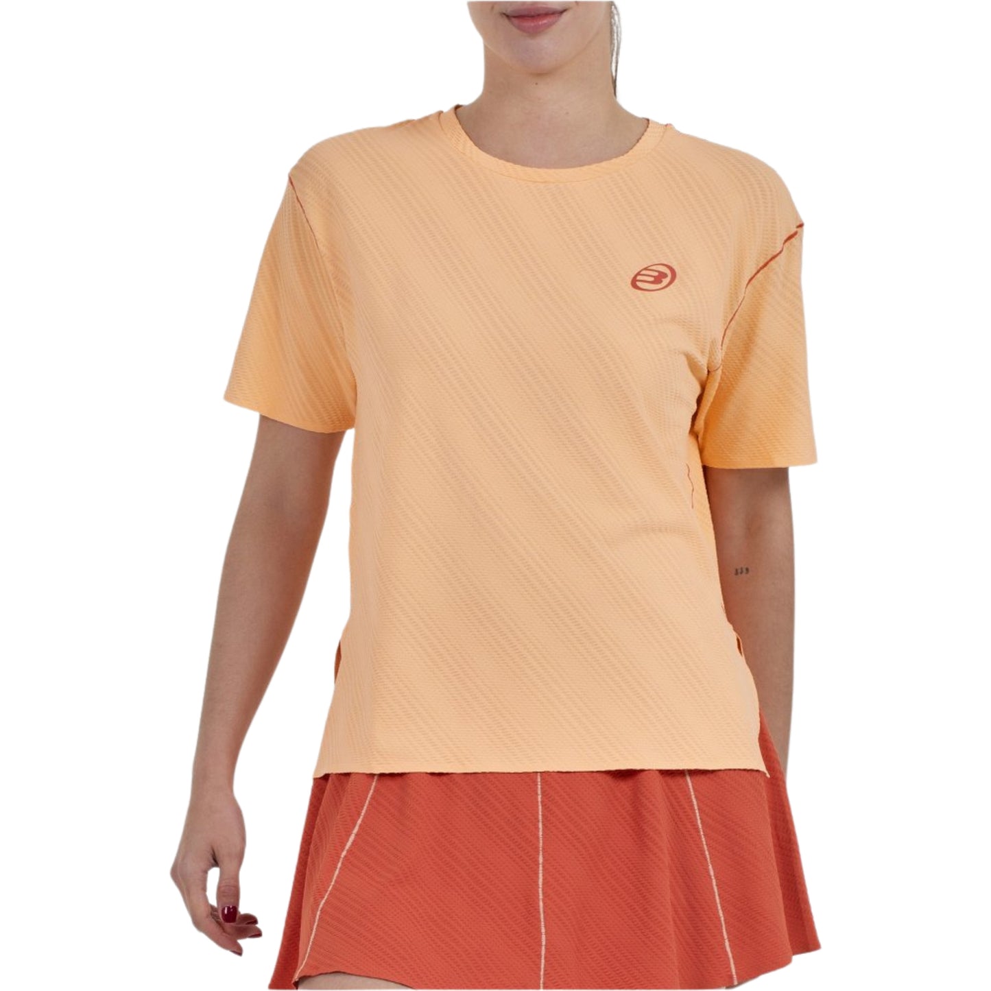 Bullpadel Almoin T-Shirt - Peach - Front Three-Quarter Left View