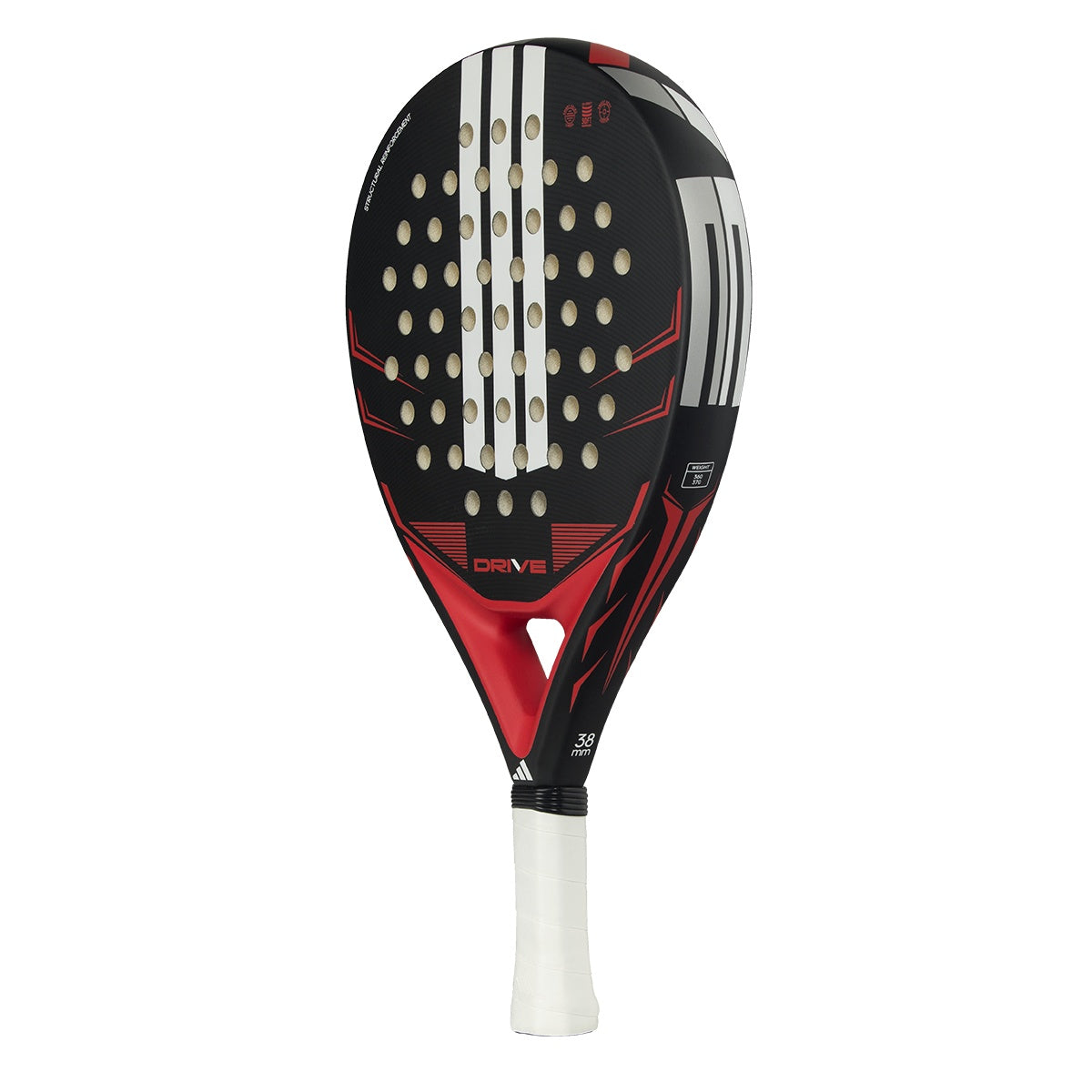 Adidas Drive Black 2026 Padel Racket - Left Side