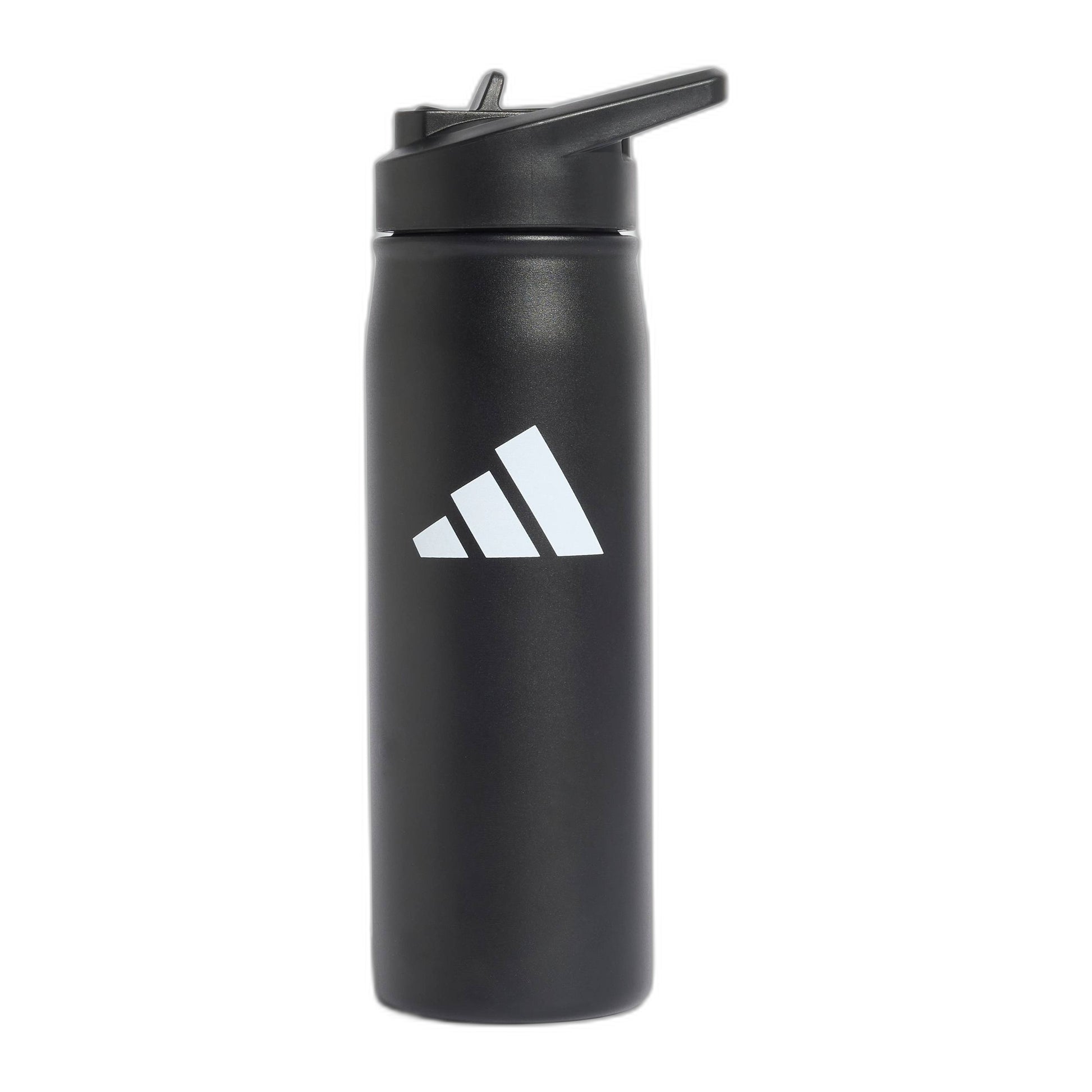 Adidas Metal Bottle 0.6L Black - angled front view