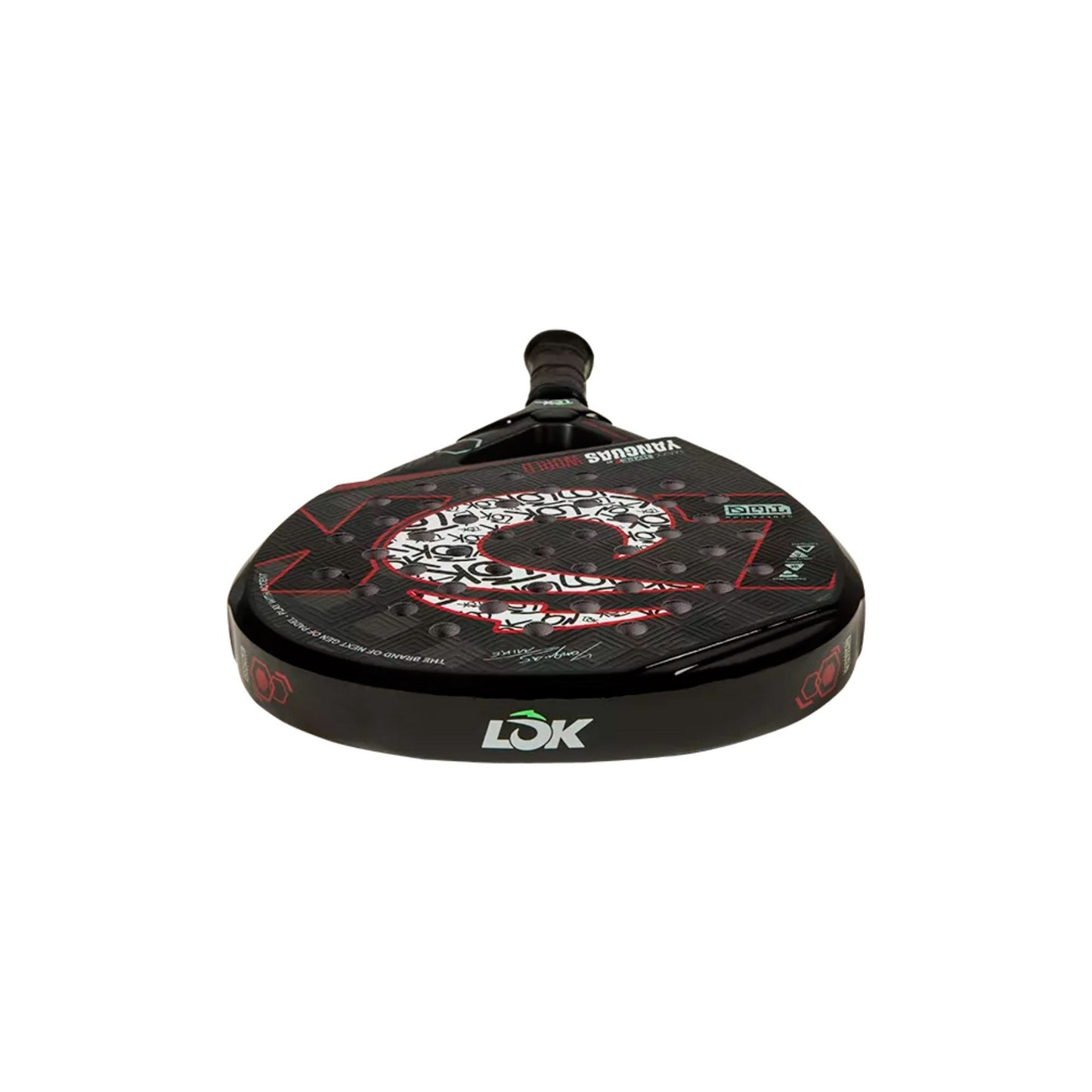 LOK Maxx Hype 2 Mike Yanguas World Padel Racket - Throat detail