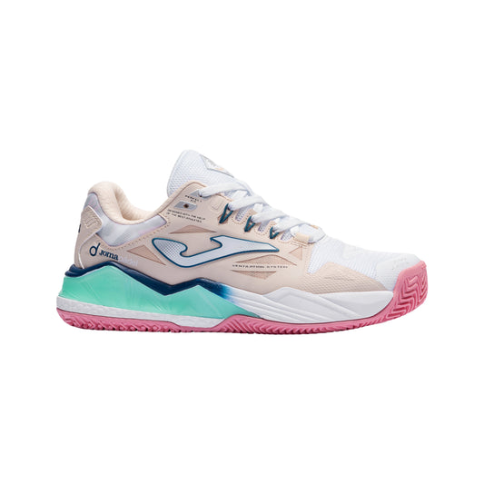 Joma Spin Lady 2608 Padel Shoes Women - Orange - Lateral side profile