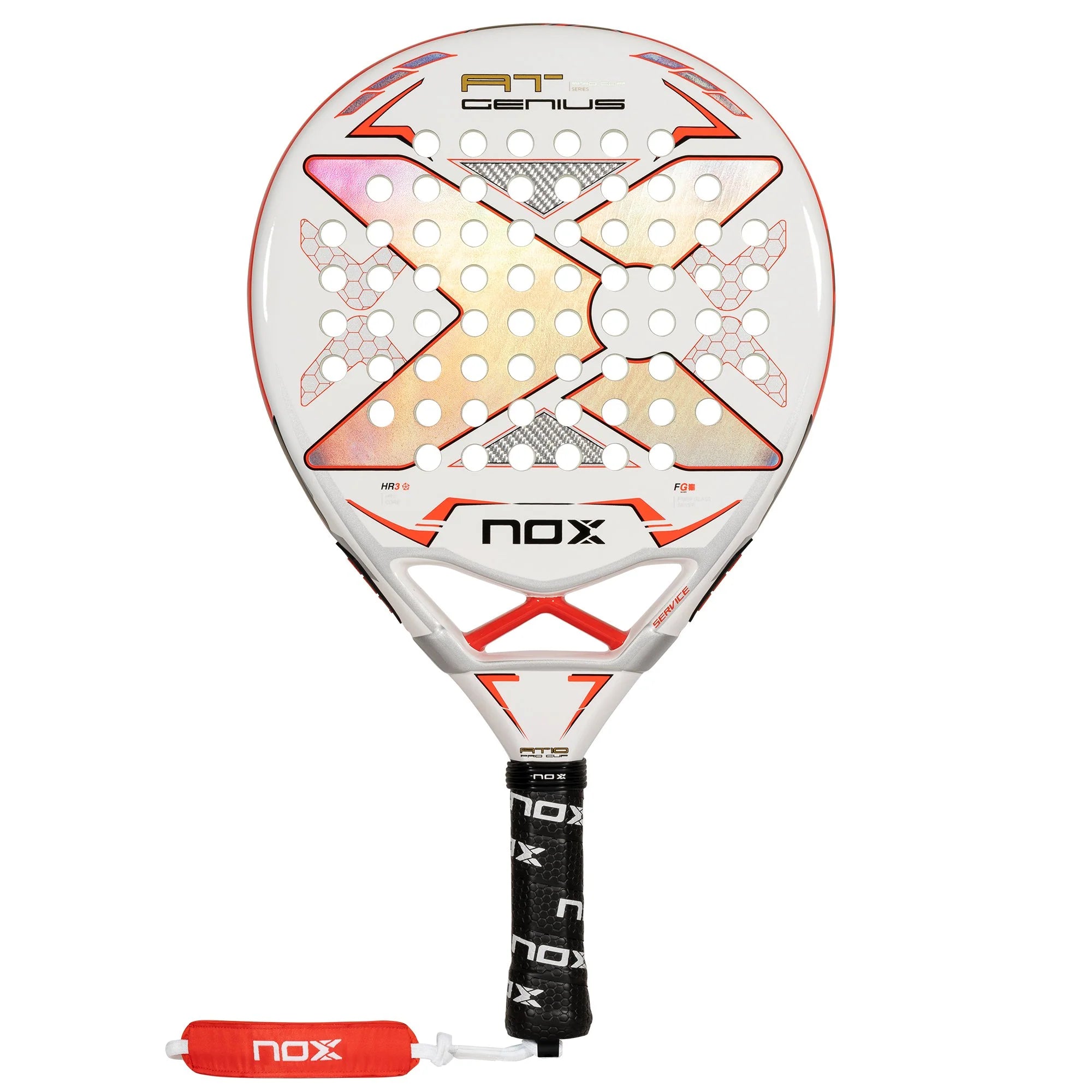 Nox Racket Red NOX AT10 Pro Cup Genius 2024 Padel Racket | PadelZone