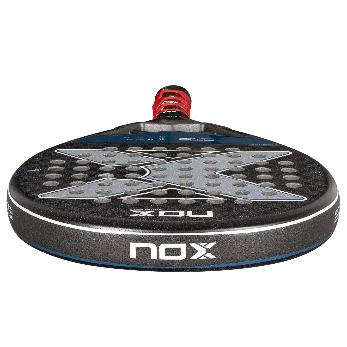 NOX AT10 Genius 12K Padel Racket - Custom Grip - Top