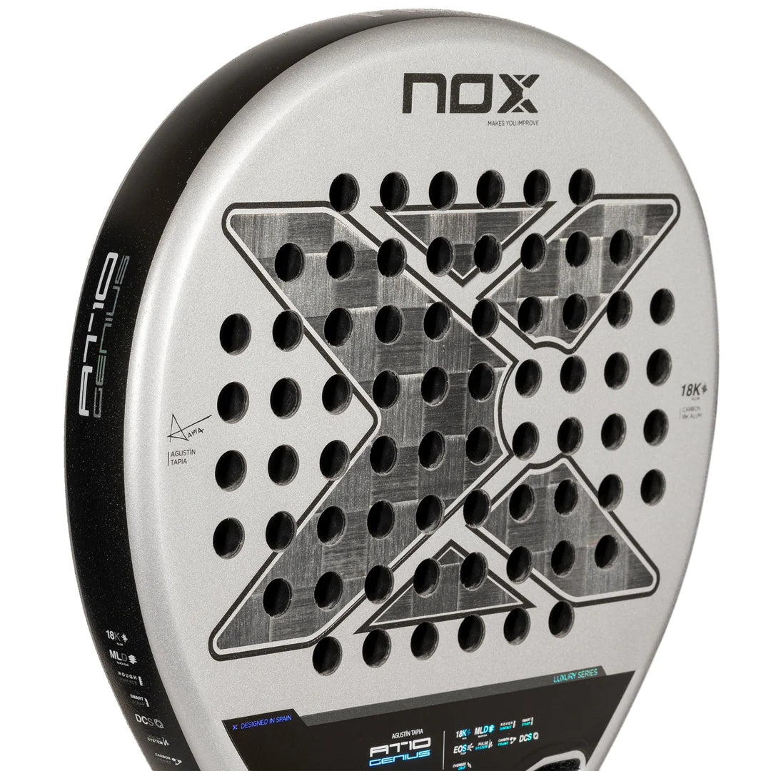 NOX AT10 Genius 18K Padel Racket 2024 - Face