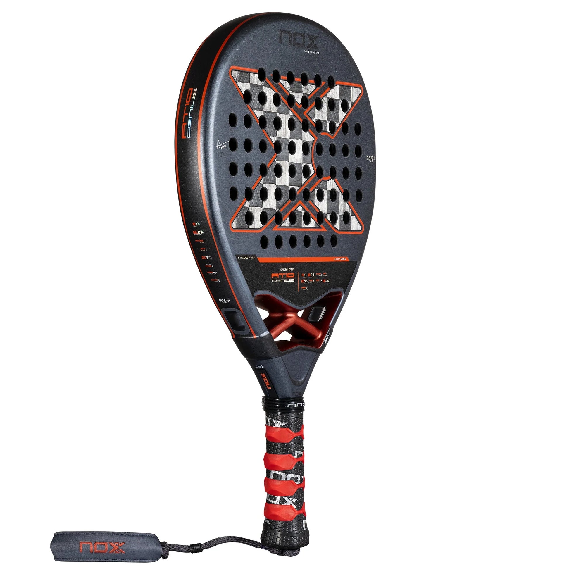 NOX AT10 Genius 18K Alum Padel Racket - Right