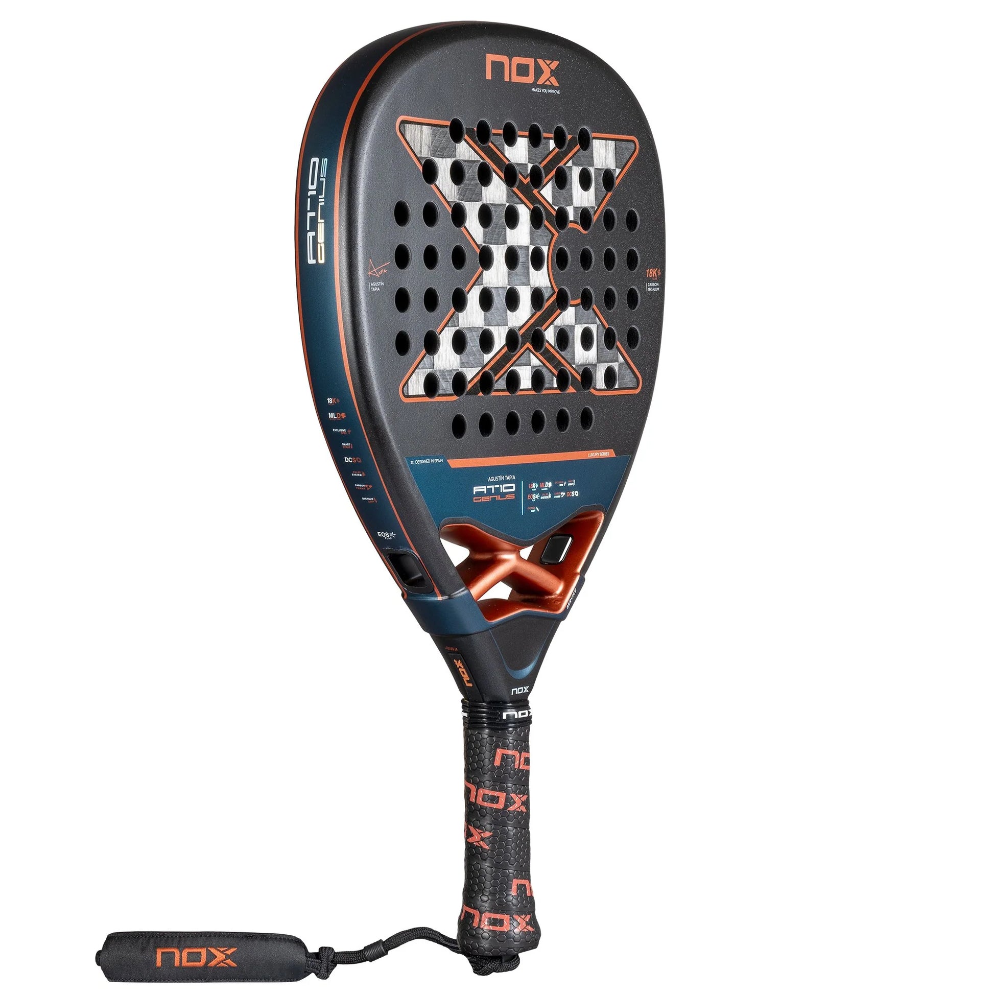 NOX AT10 Genius Attack 18K Alum Padel Racket - Right NG