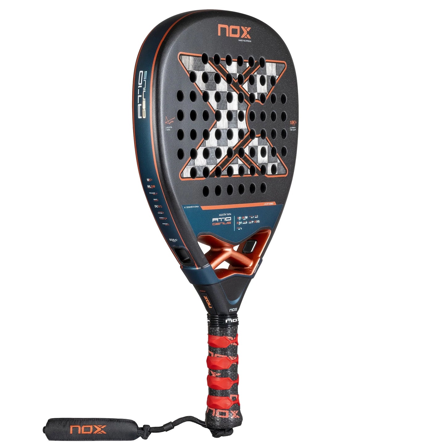 NOX AT10 Genius Attack 18K Alum Padel Racket - Right