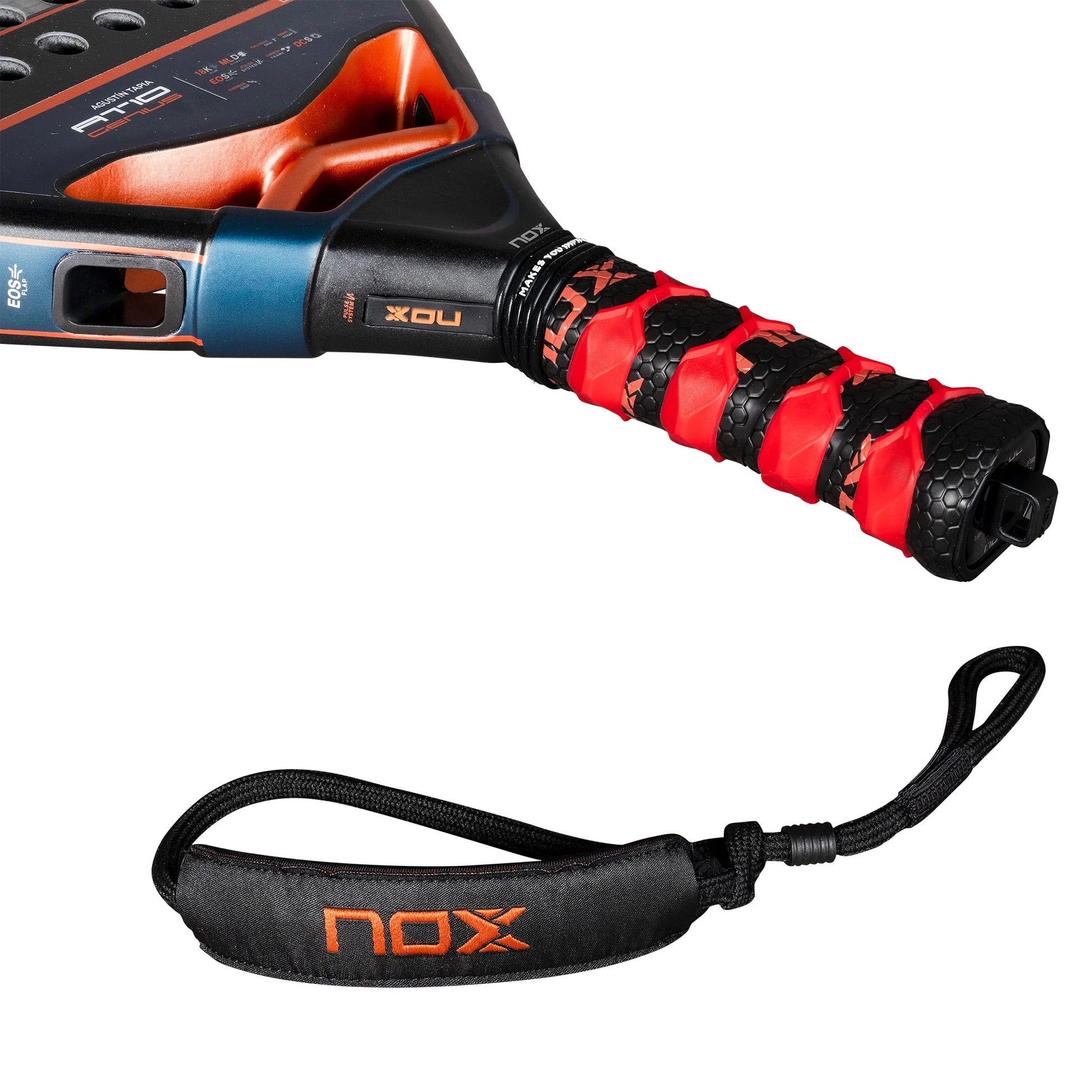 NOX AT10 Genius Attack 18K Alum Padel Racket - Handle