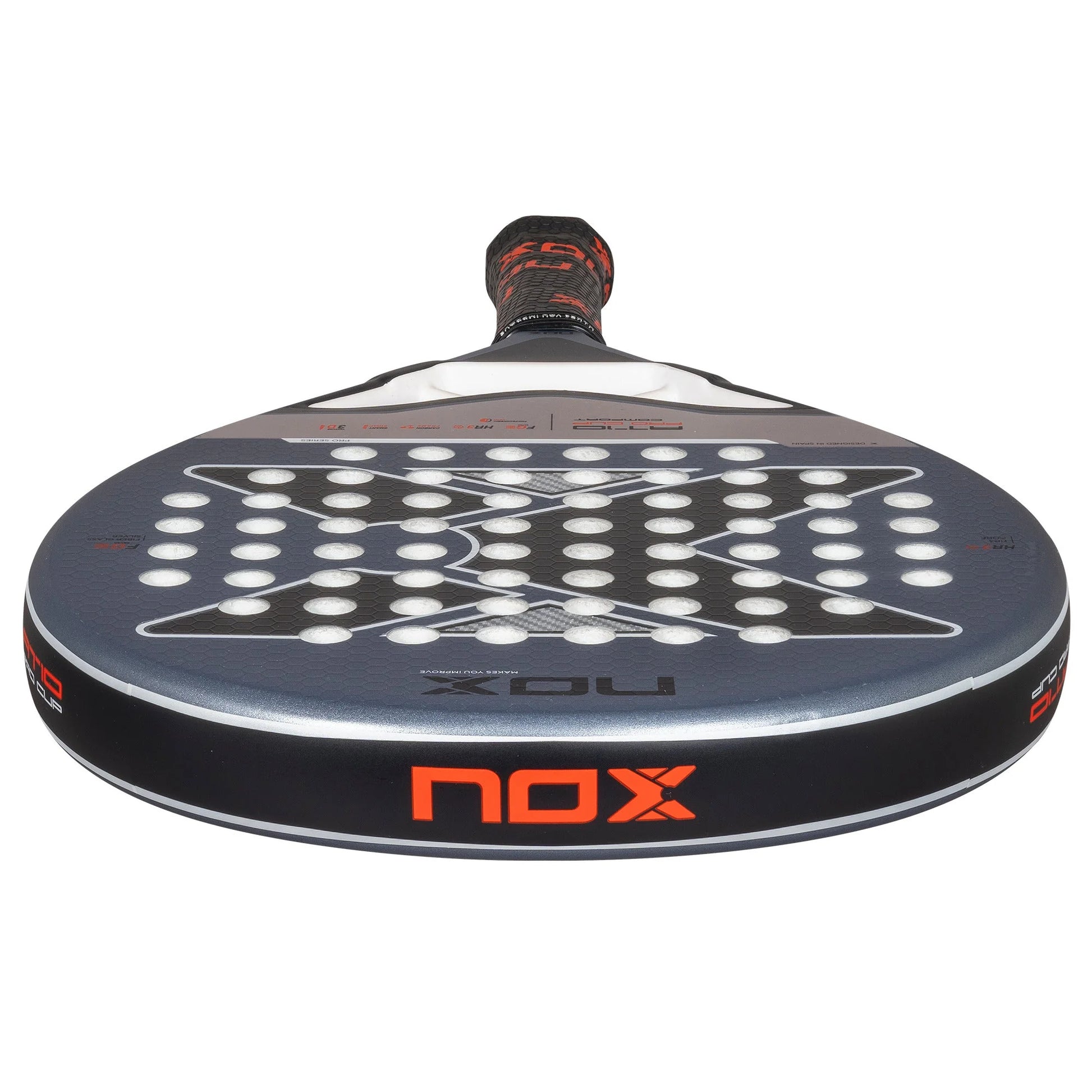 NOX AT10 Pro Cup Comfort Padel Racket - Top